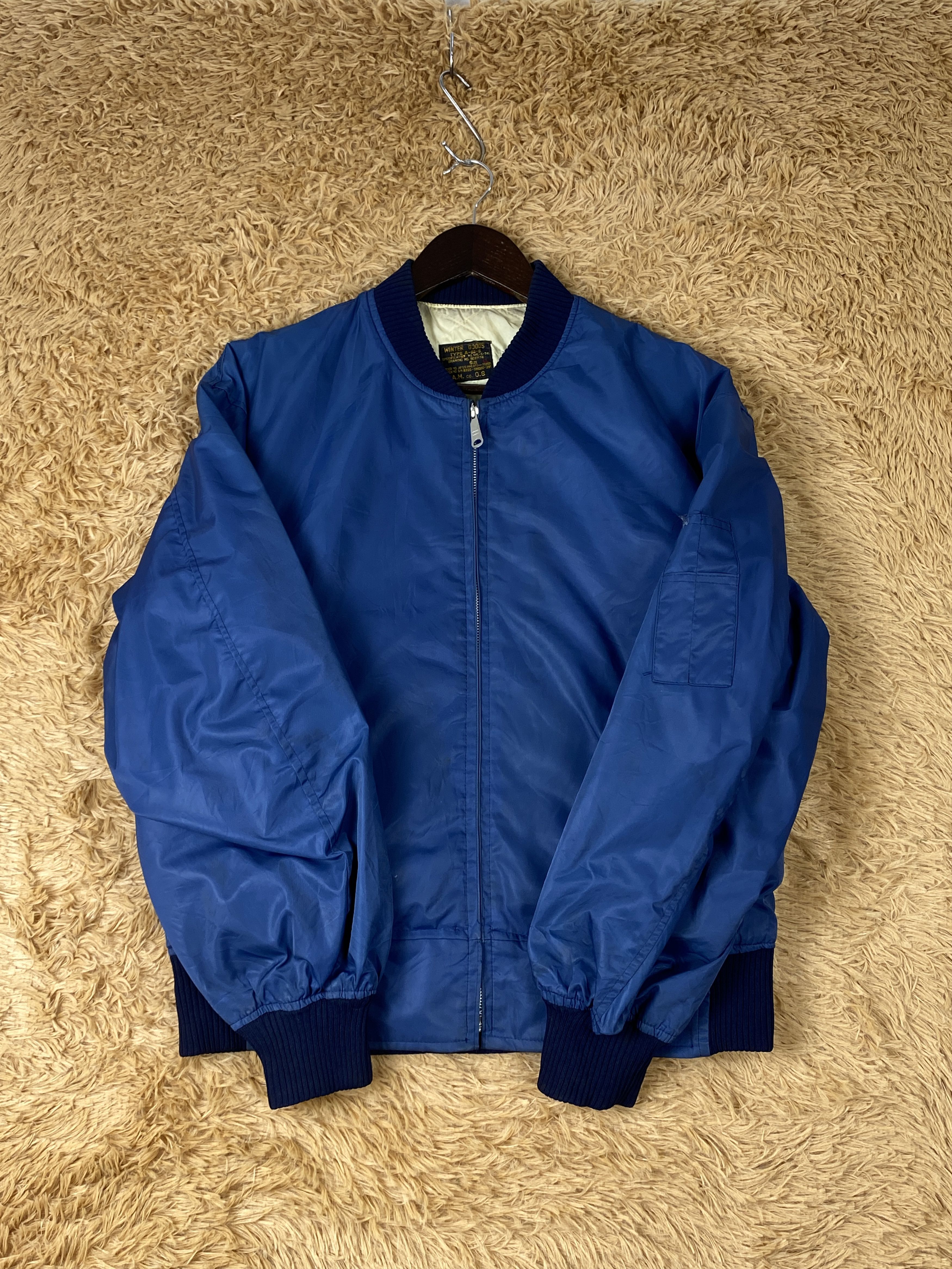 Japanese Brand Vintage Winter Goods Quilted Lining Bombers Jacket J1870 Size US M / EU 48-50 / 2 - 4 Thumbnail