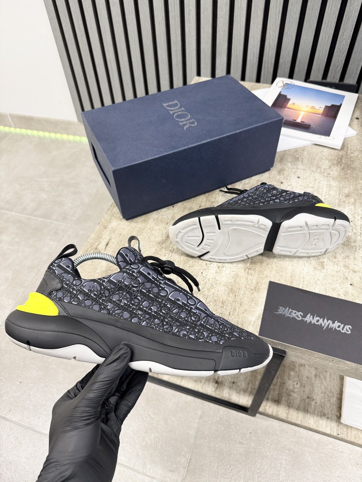 Dior Dior B24 Oblique Technical Fabric Trainers In Black RRP £750 Size US 8.5 / EU 41-42 - 1 Thumbnail