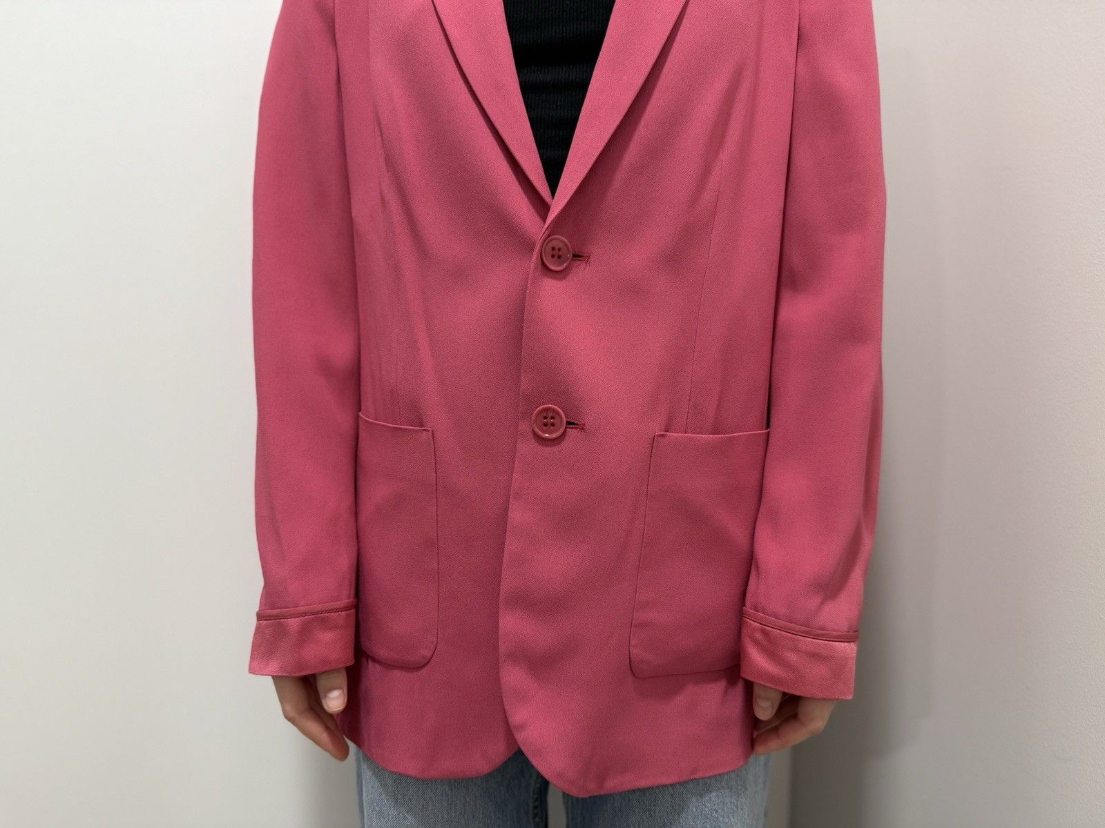 RED Valentino DDP Red Valentino Pink Blazer Acetate Viscose Jacket Size M / US 6-8 / IT 42-44 - 4 Thumbnail