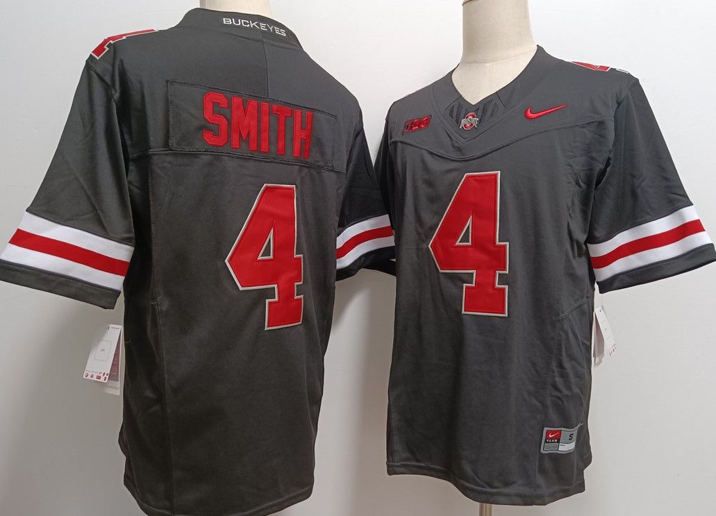 Other Men's Ohio State Buckeyes #4 Jeremiah Smith Black Jersey Size US S / EU 44-46 / 1 - 1 Thumbnail