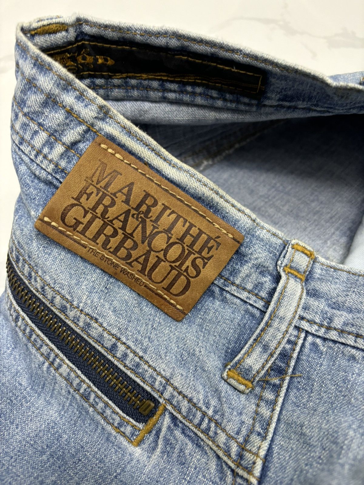 Marithe + Francois Girbaud RARE🔥MFG THE STONE WASHED BAGGY WIDE DENIM BAGGY JEANS Size US 32 / EU 48 - 9 Thumbnail