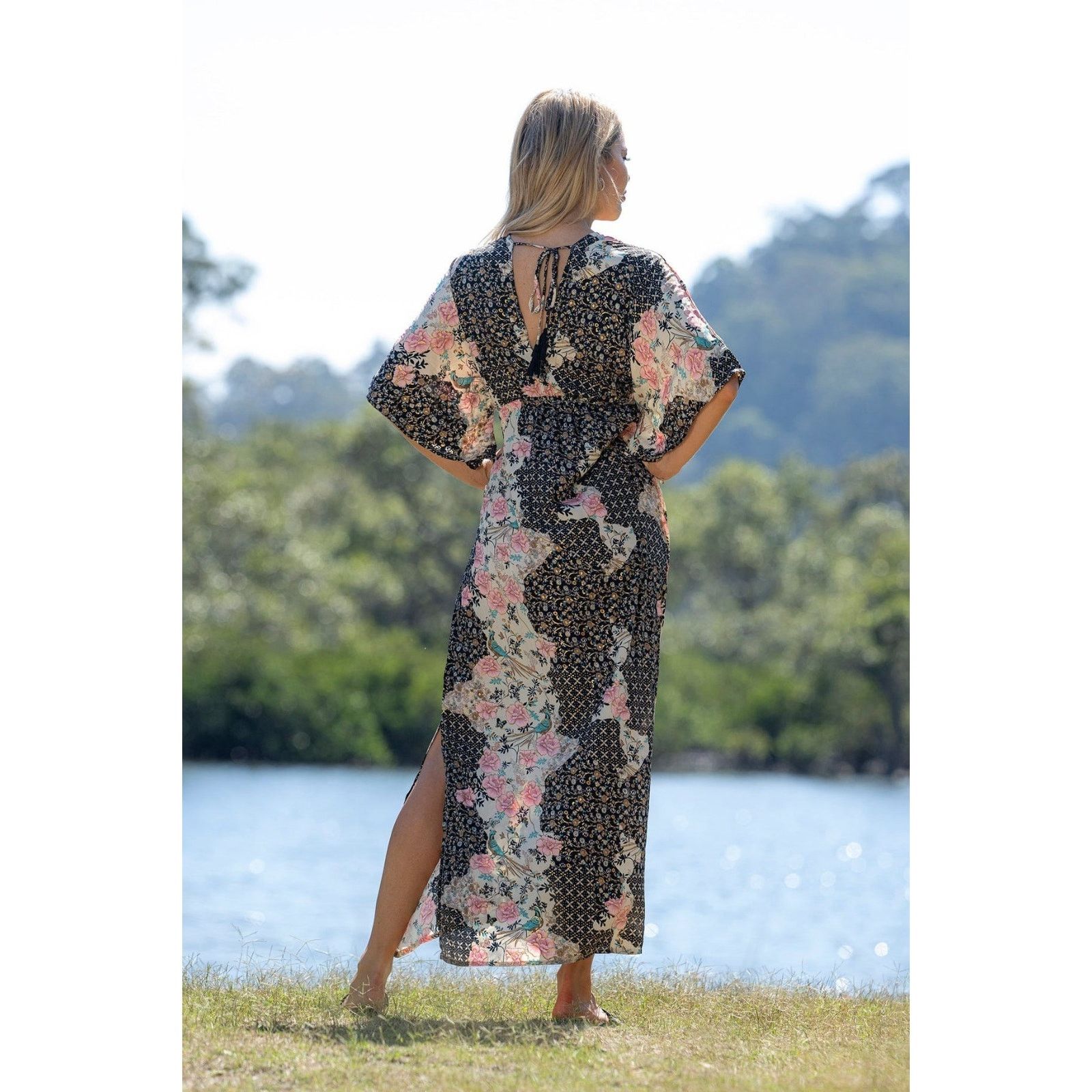 Other Cienna Amirah Venus Dress Colorful Floral Silk Size Small Size S / US 4 / IT 40 - 3 Thumbnail