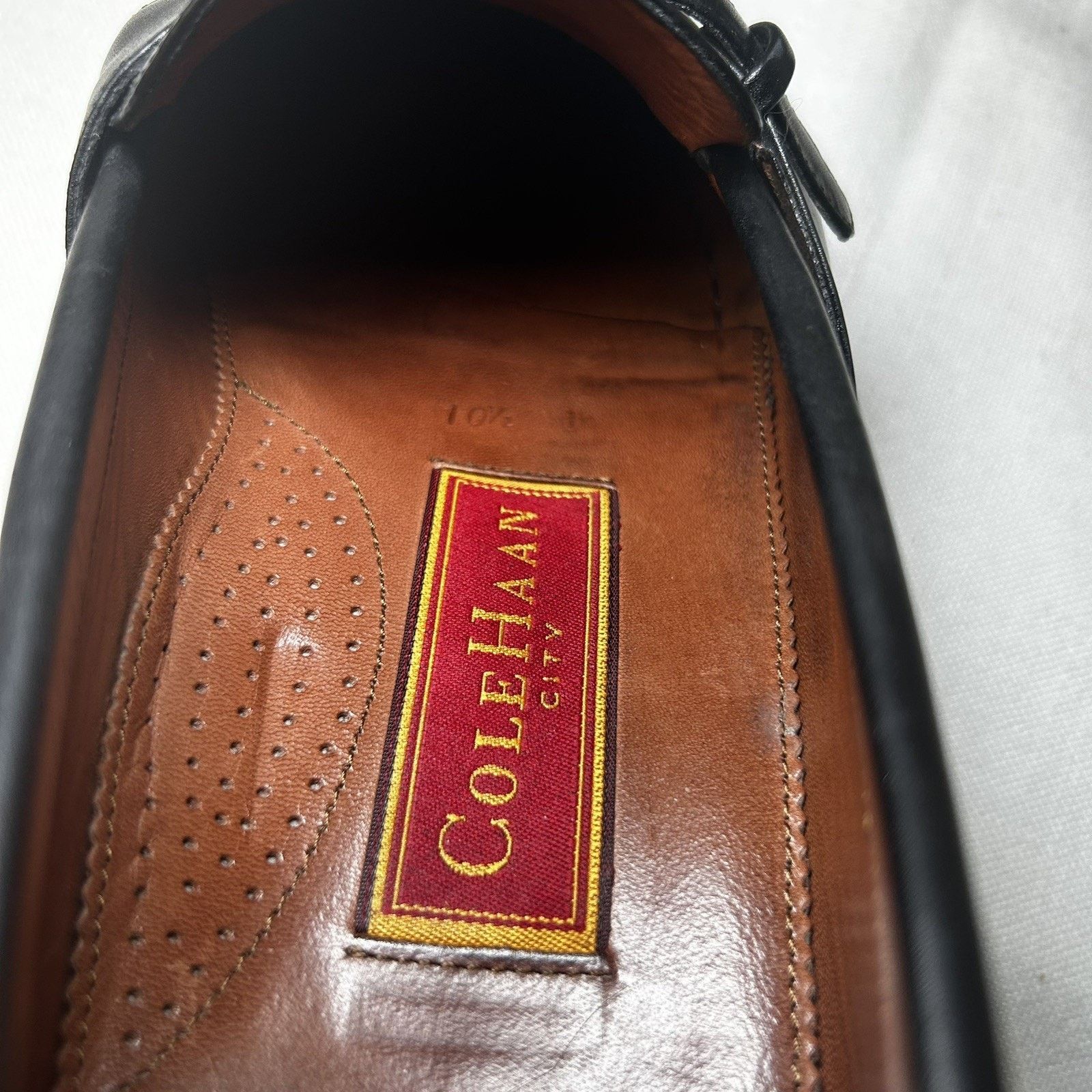 Cole Haan Cole Haan 10.5D Men’s Black Leather Dress Slip On Buckle Size US 10.5 / EU 43-44 - 14 Thumbnail