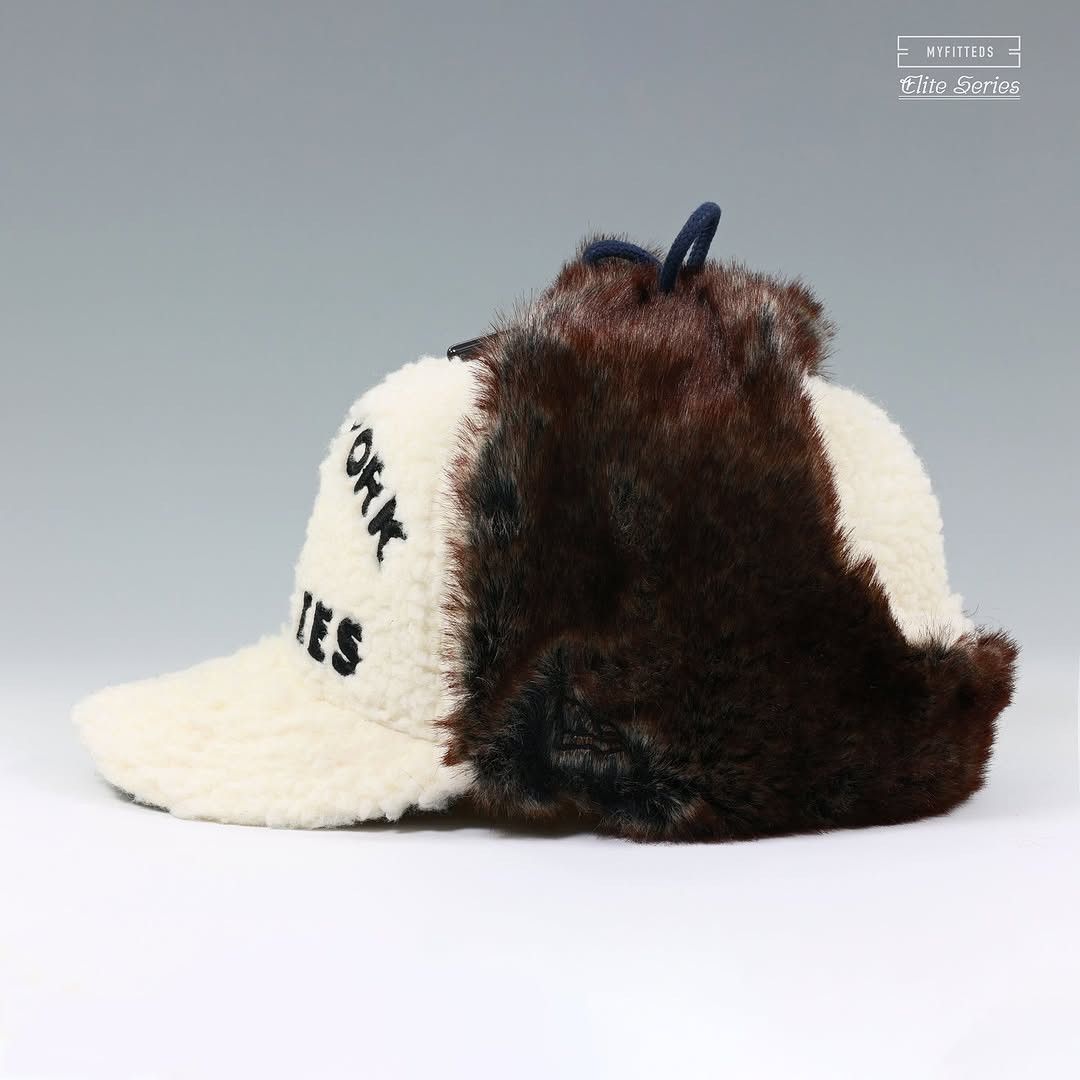 Hat Club NEW YORK YANKEES 75TH WS SHERPA DOG EAR NEW ERA FITTED CAP Size ONE SIZE - 4 Thumbnail