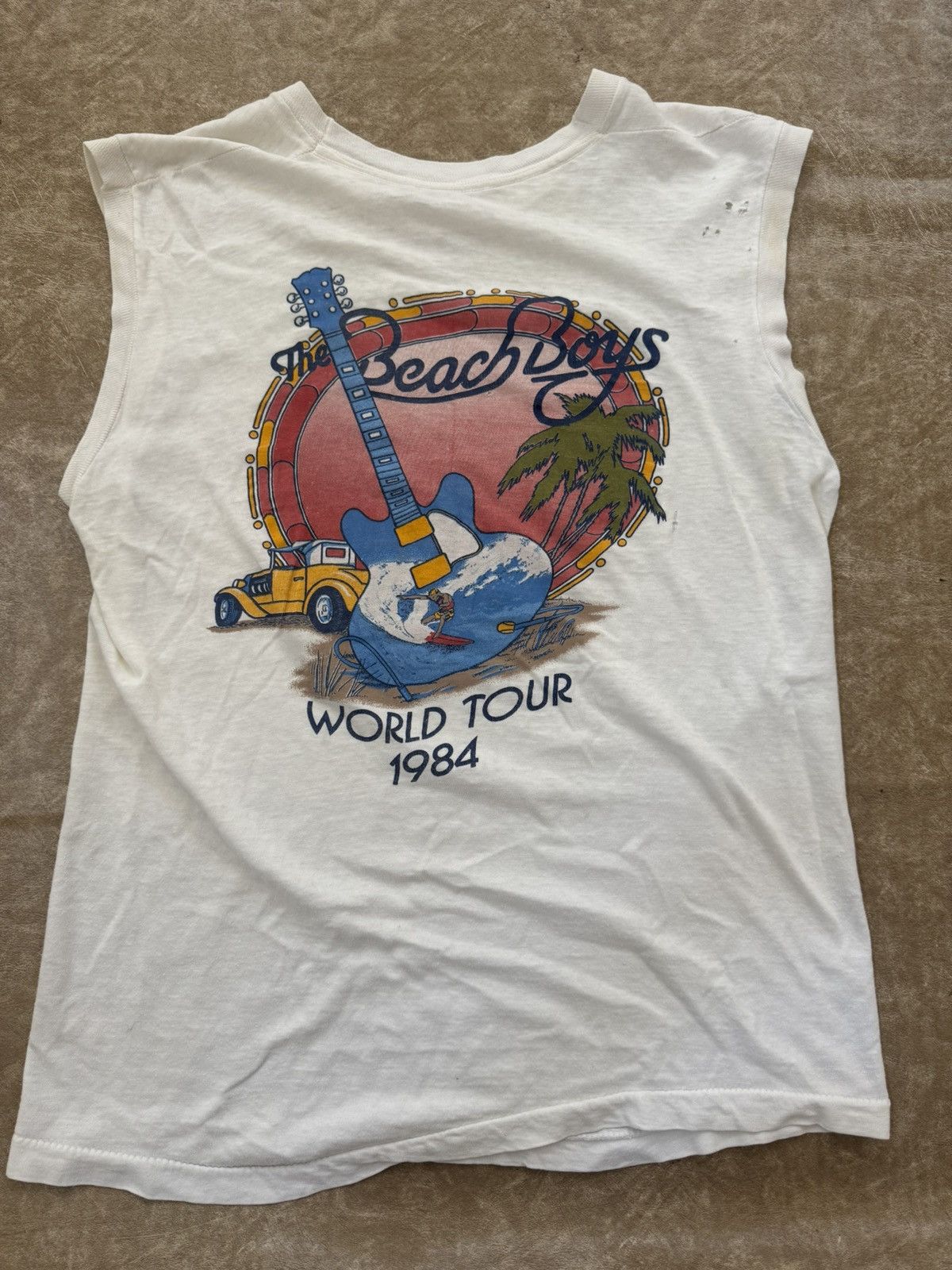 Other RARE 1984 Beach Boys sleeveless shirt Size US L / EU 52-54 / 3 - 2 Thumbnail