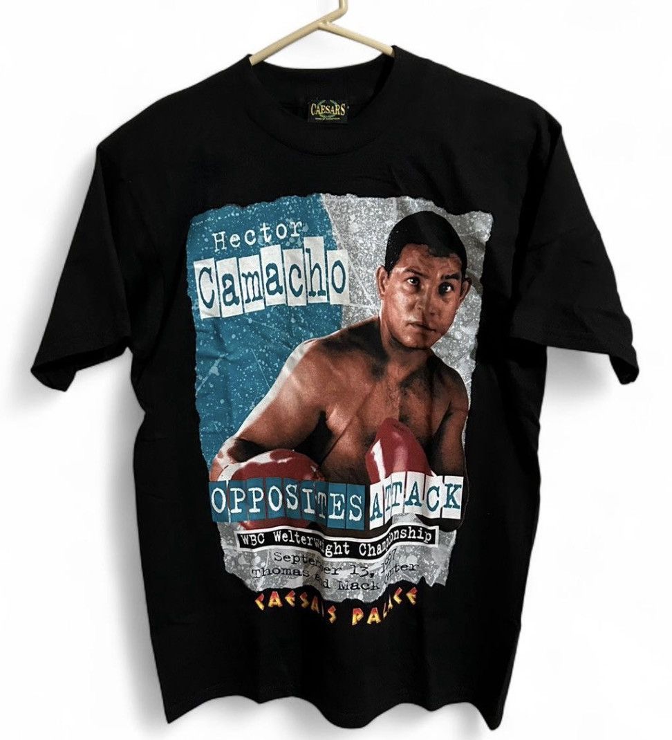 Vintage Vintage 1997 Hector Camacho Caesars Boxing Tee Shirt Size M Size US M / EU 48-50 / 2 - 1 Thumbnail