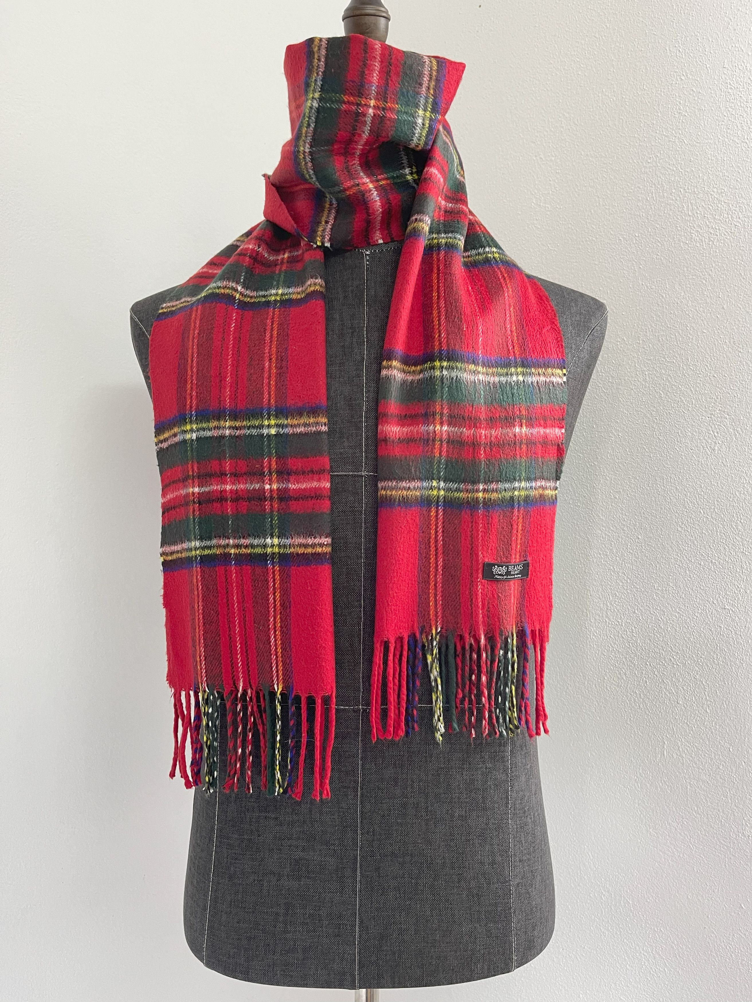 image of Vintage Beams Heart Scarf / Muffler - 6029 in Red, Men's