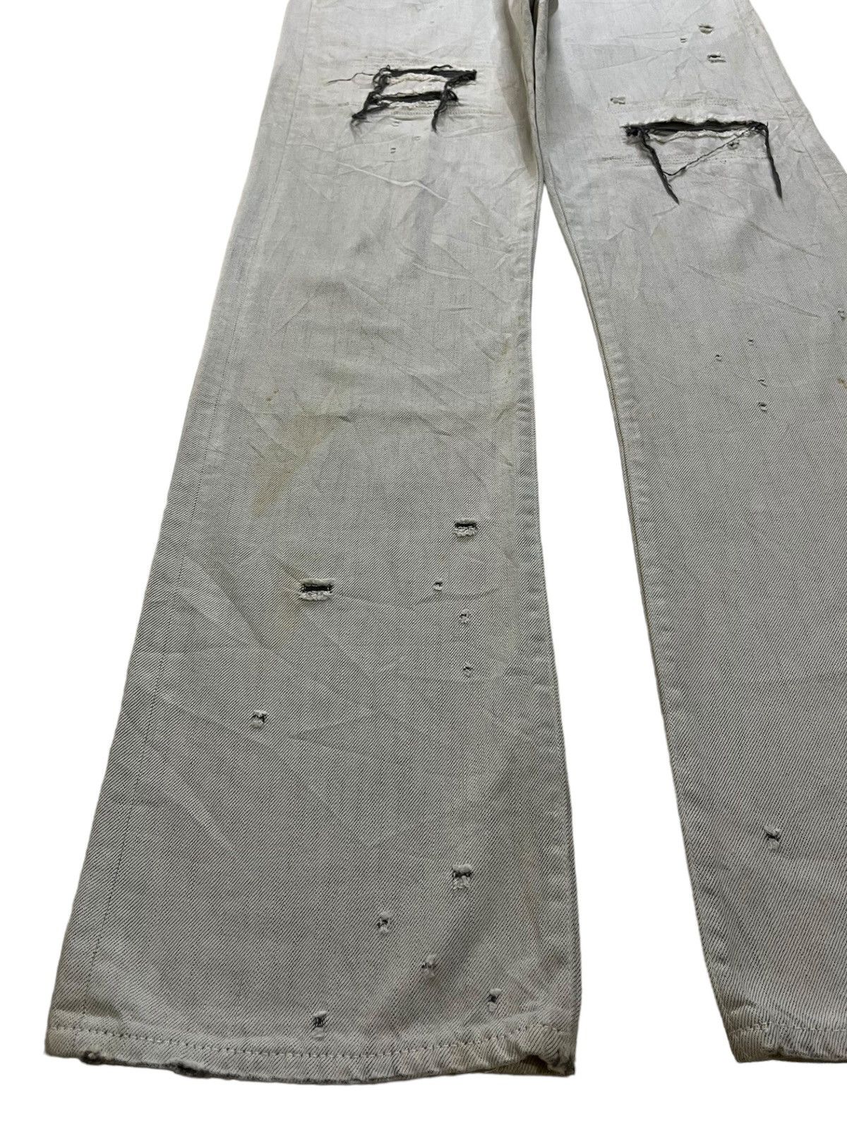 Japanese Brand SALES🔥Vintage Japanese Brand Distressed Ripped Baggy Jeans Size US 34 / EU 50 - 6 Thumbnail