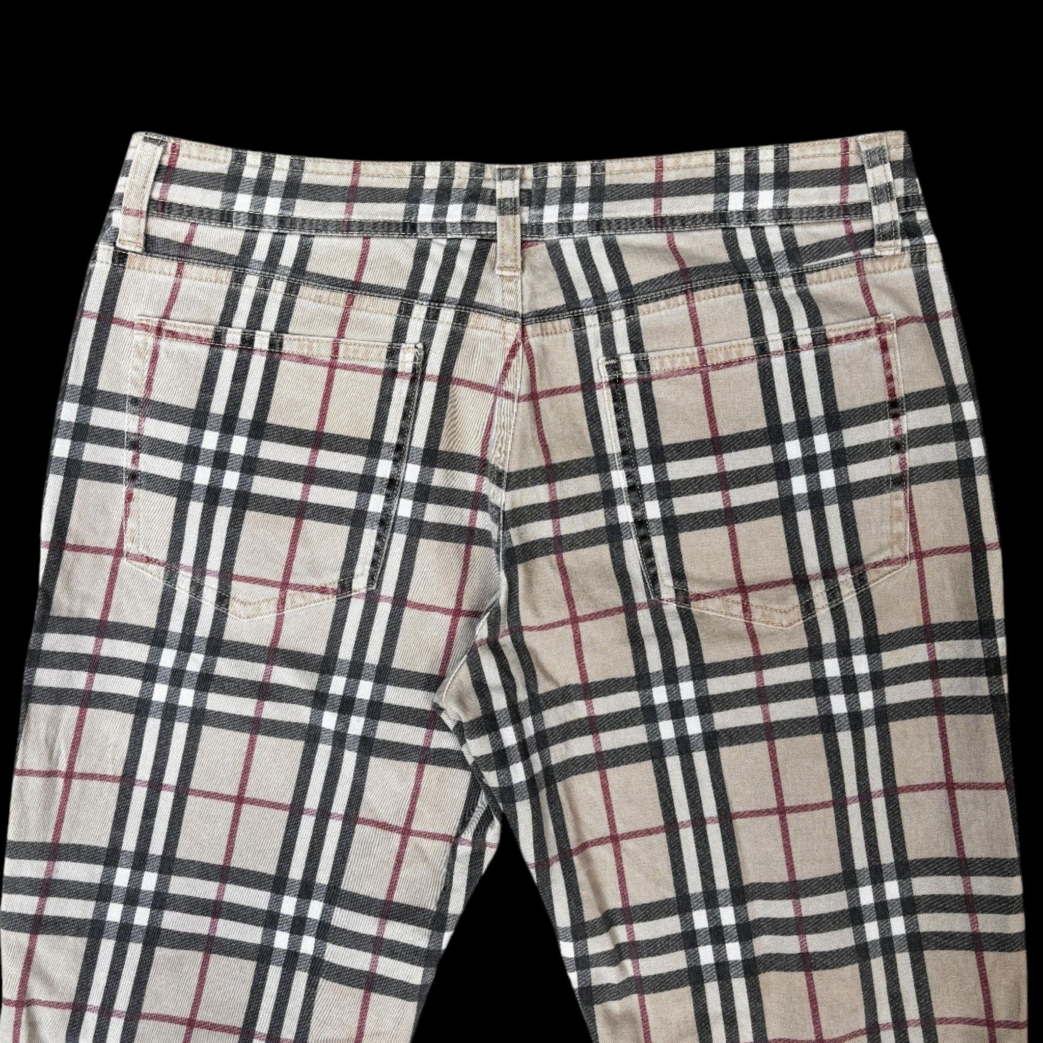 Burberry × Designer × Vintage Vintage Burberry London Nova Check Trouser Pants Size 28" / US 6 / IT 42 - 8 Thumbnail