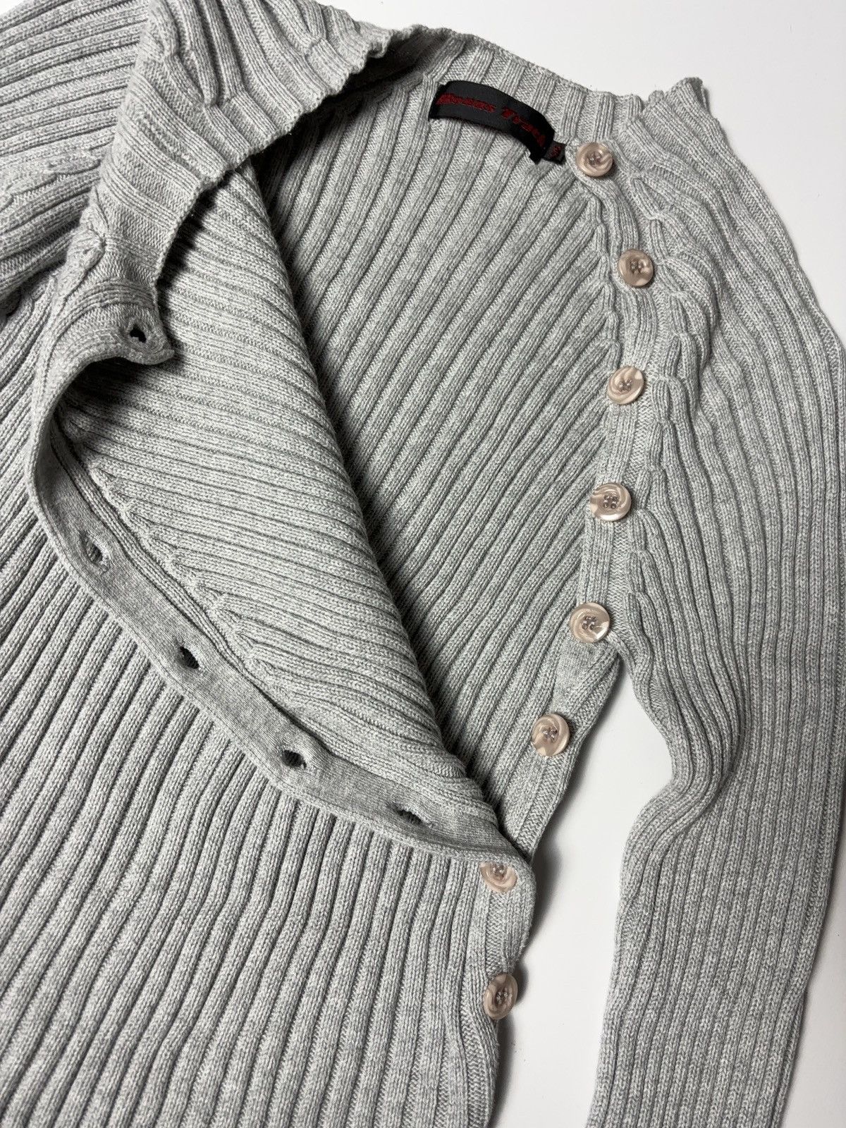 Other BUTTON UP KNIT SWEATER Y2K AVANT GARDE Size L / US 10 / IT 46 - 4 Thumbnail