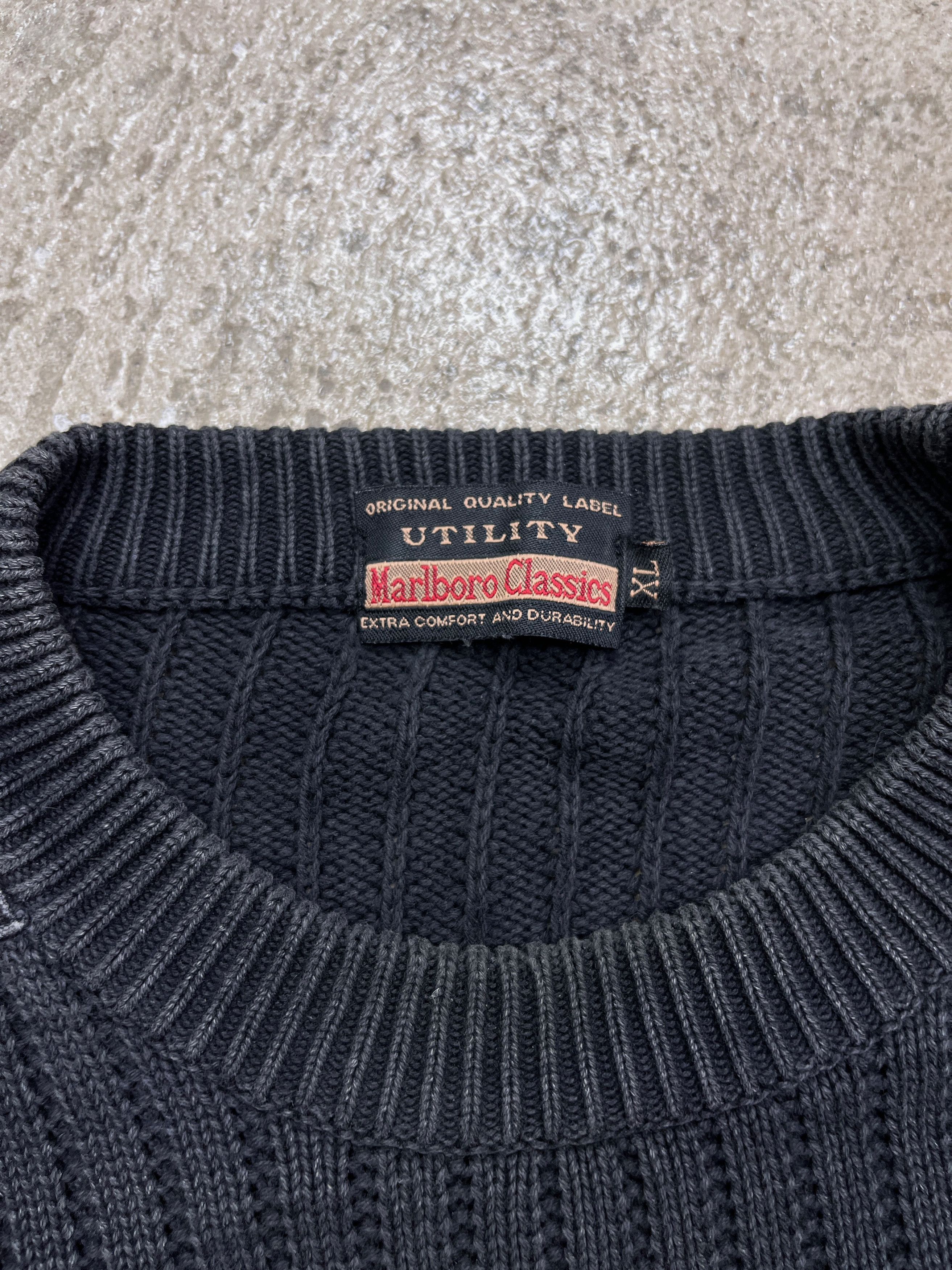 Marlboro 1980s MARLBORO PROJECT POCKET FOR CIGARETTES KNIT - № 1291 Size US XL / EU 56 / 4 - 5 Thumbnail