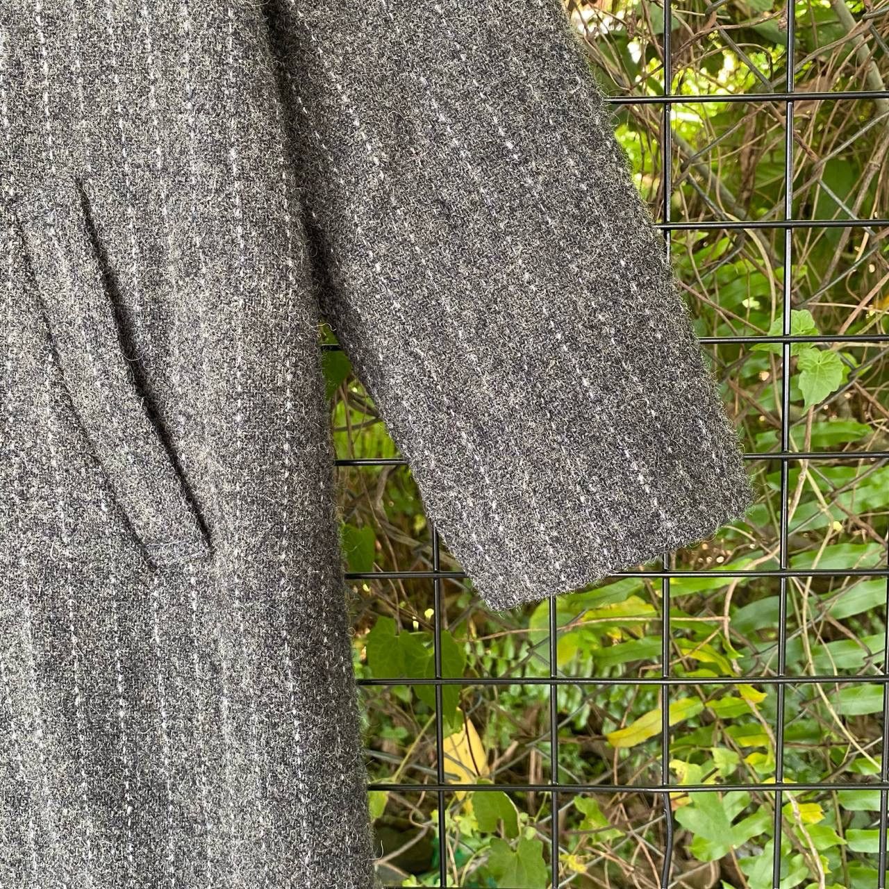 Harris Tweed Steals🔥Vtg Harris Tweed Habd Woven Pure Wool Long Coat Size L / US 10 / IT 46 - 5 Thumbnail