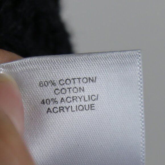 Lucky Brand Lucky Brand Acrylic Blend Open Stitch Cardigan In Black Size M / US 6-8 / IT 42-44 - 6 Thumbnail