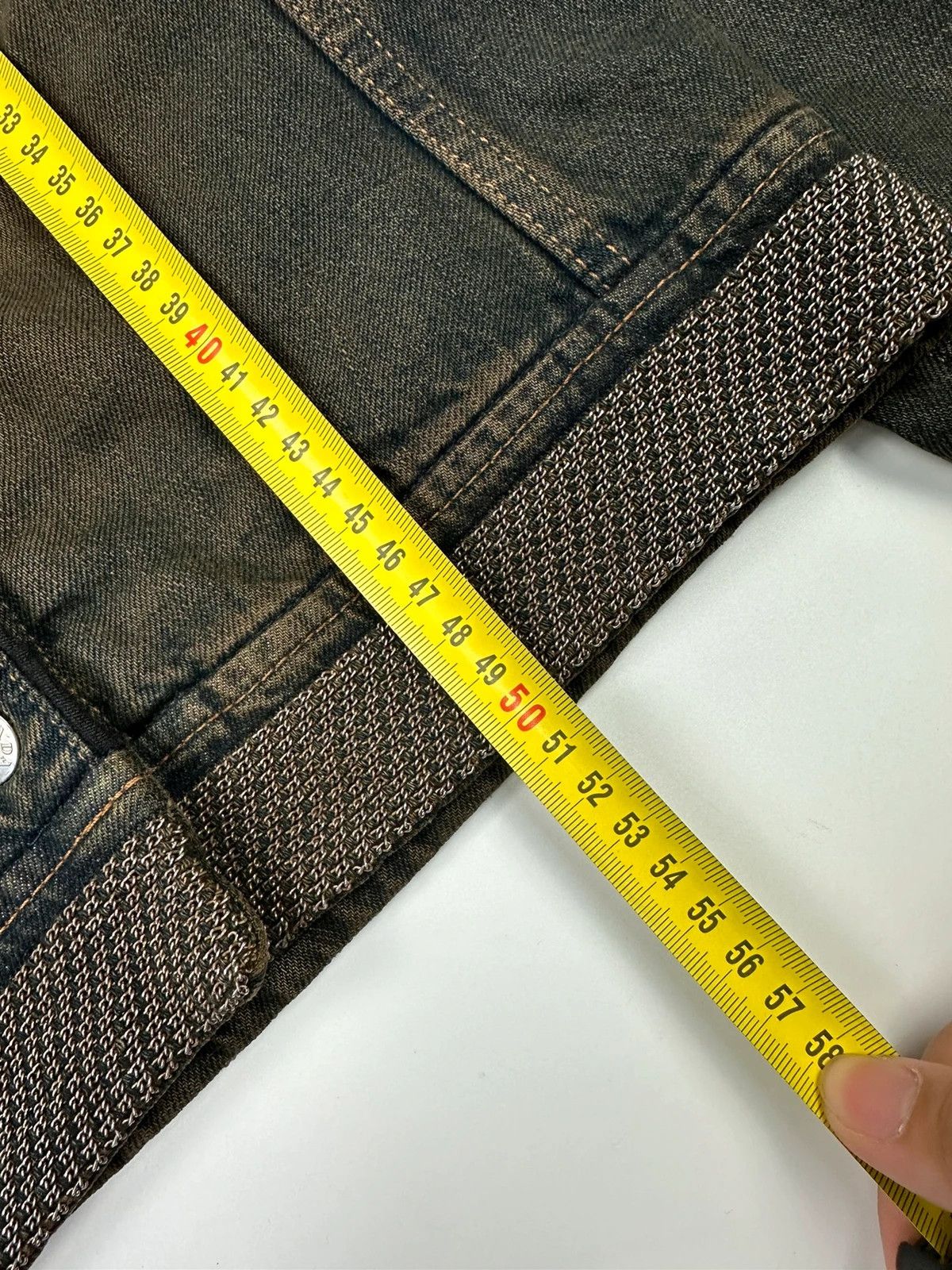 Prada Prada Milano FW2006 Metal Chains Faded Denim Crop Jacket Size M / US 6-8 / IT 42-44 - 12 Thumbnail