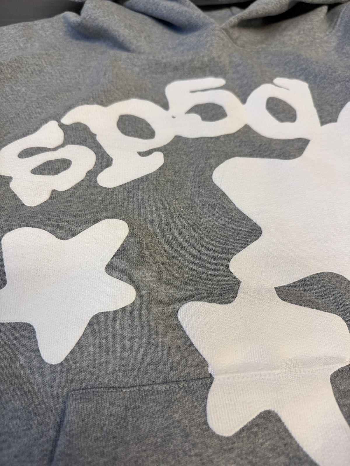 Sp5der beluga hoodie heather grey