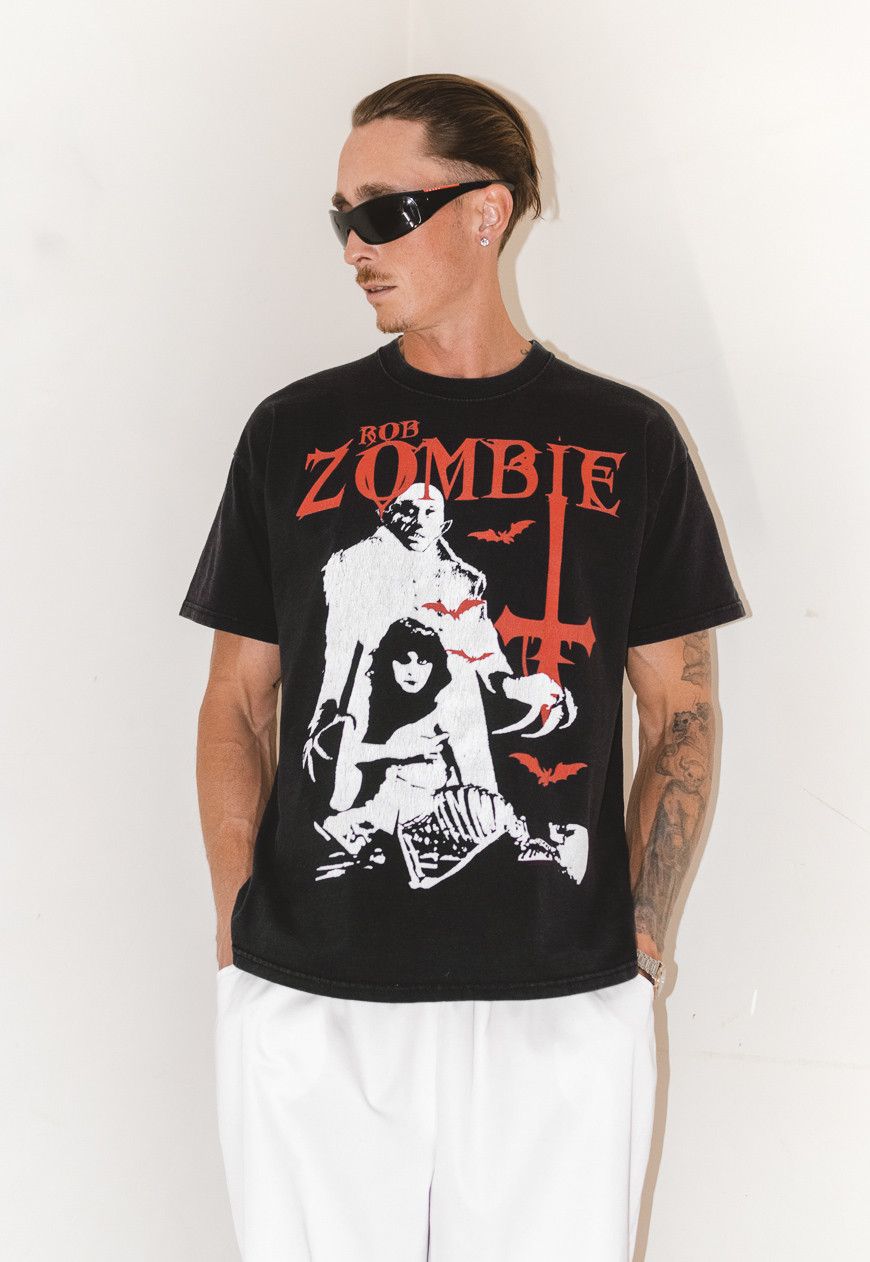 Vintage vintage Y2k Rob Zombie grunge Rock graphic T-Shirt Size US L / EU 52-54 / 3 - 4 Thumbnail
