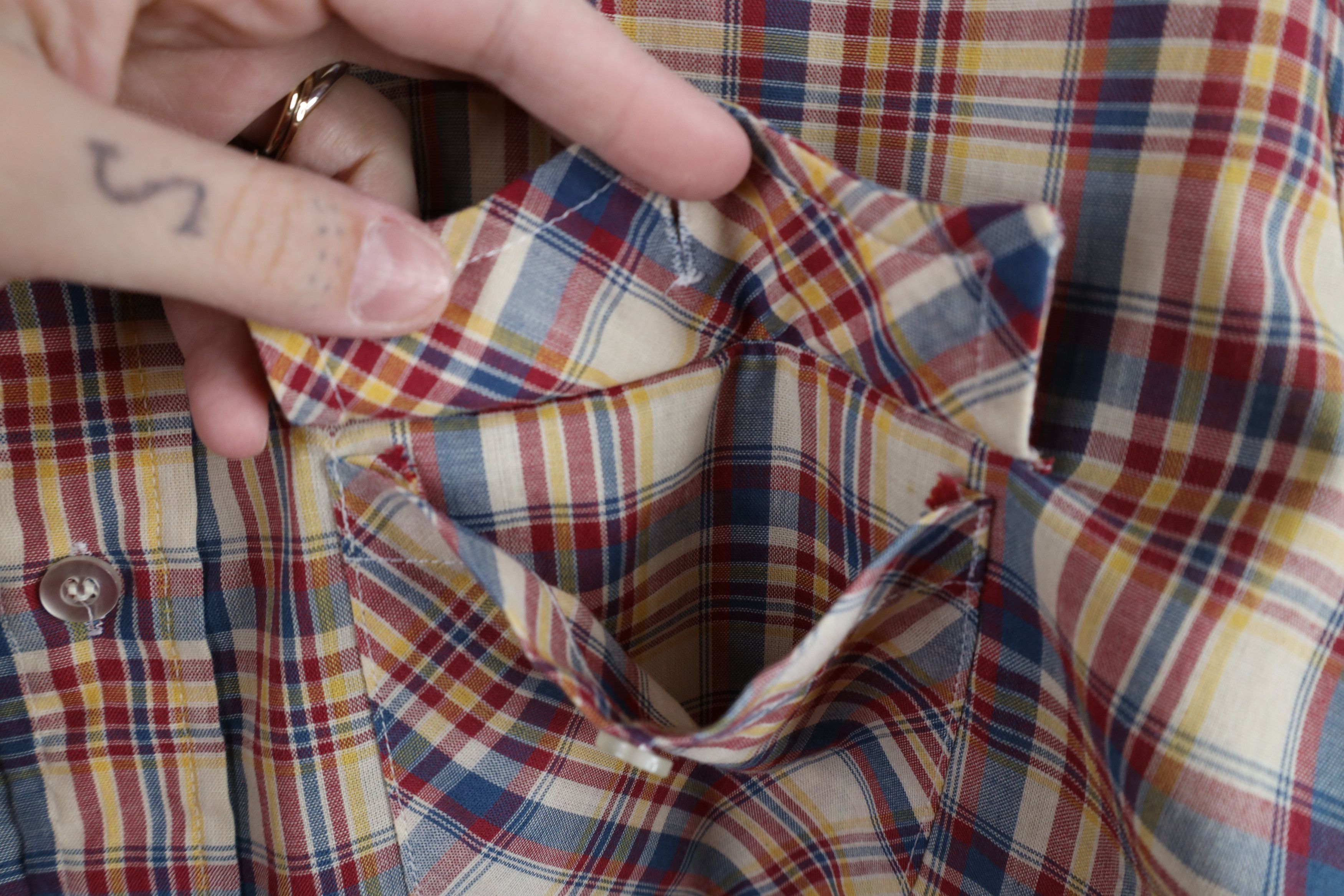Vintage Vintage 70s Streetwear Plaid Western Button Shirt USA Size US L / EU 52-54 / 3 - 6 Thumbnail