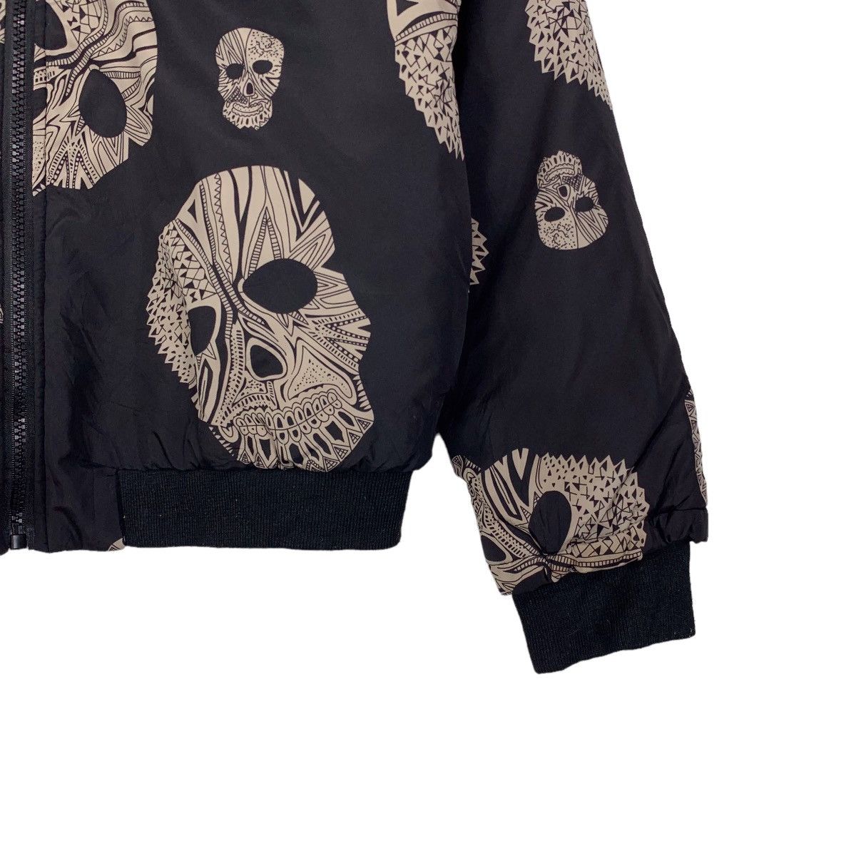 Japanese Brand Othermix Skull All Over Print Black Faded Jacket Size M / US 6-8 / IT 42-44 - 4 Thumbnail