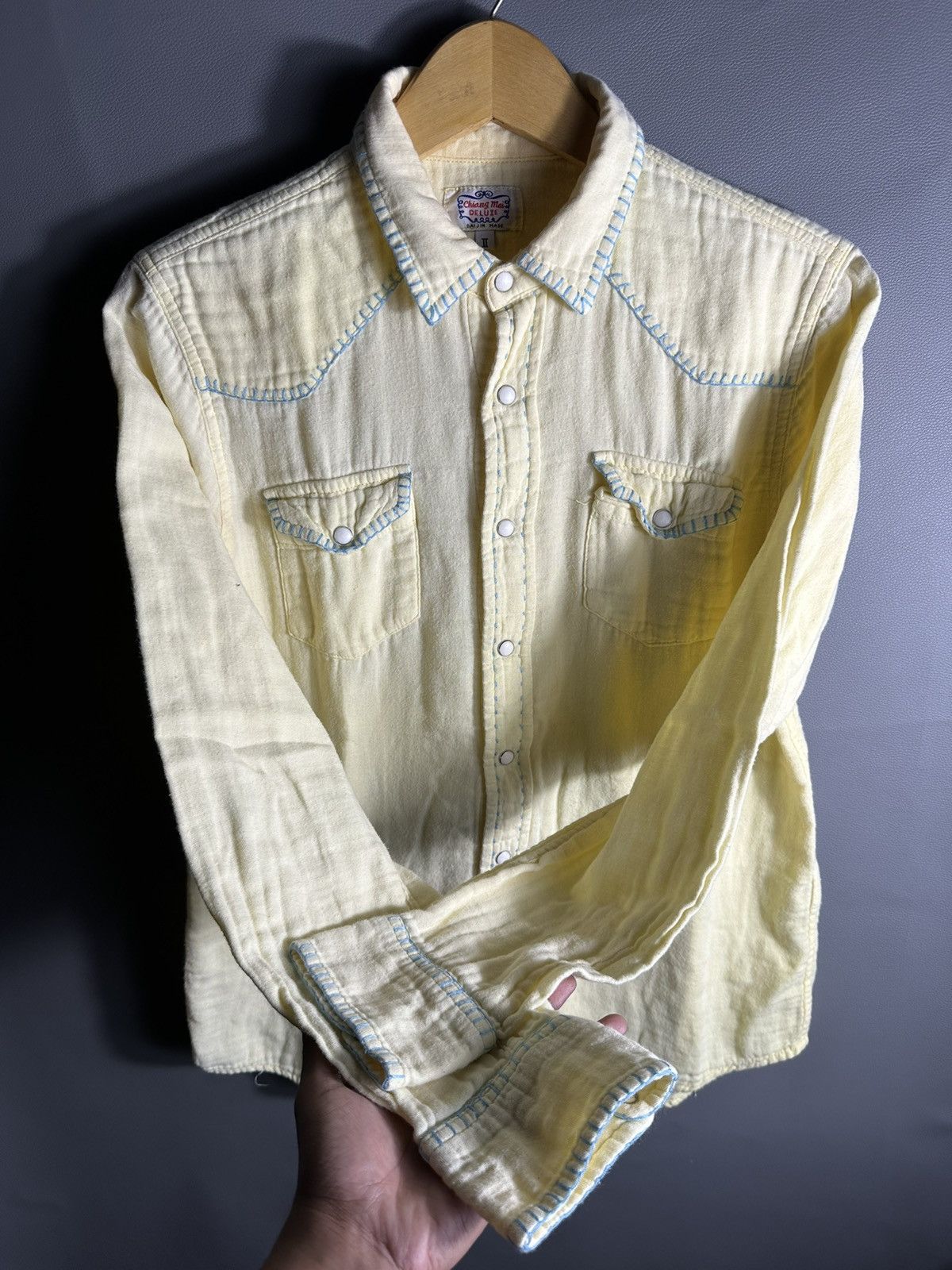 Beauty Beast 90s OUTER SEAM SHIRT BUTTON ISSEY MIYAKE YSFORMEN STYLE Size US M / EU 48-50 / 2 - 3 Thumbnail