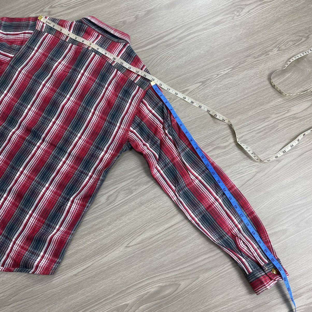 Japanese Brand × Sugar Cane × Toyo Enterprises Vinatage Sugar Cane USA Red Plaid Flannel Shirt Size US S / EU 44-46 / 1 - 11 Thumbnail