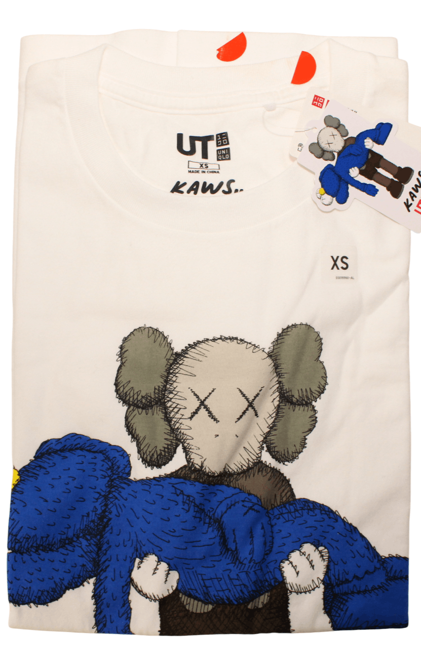 Kaws KAWS x Uniqlo Gone BFF Companion White Tee - Size XSmall (X Size US XS / EU 42 / 0 - 1 Thumbnail