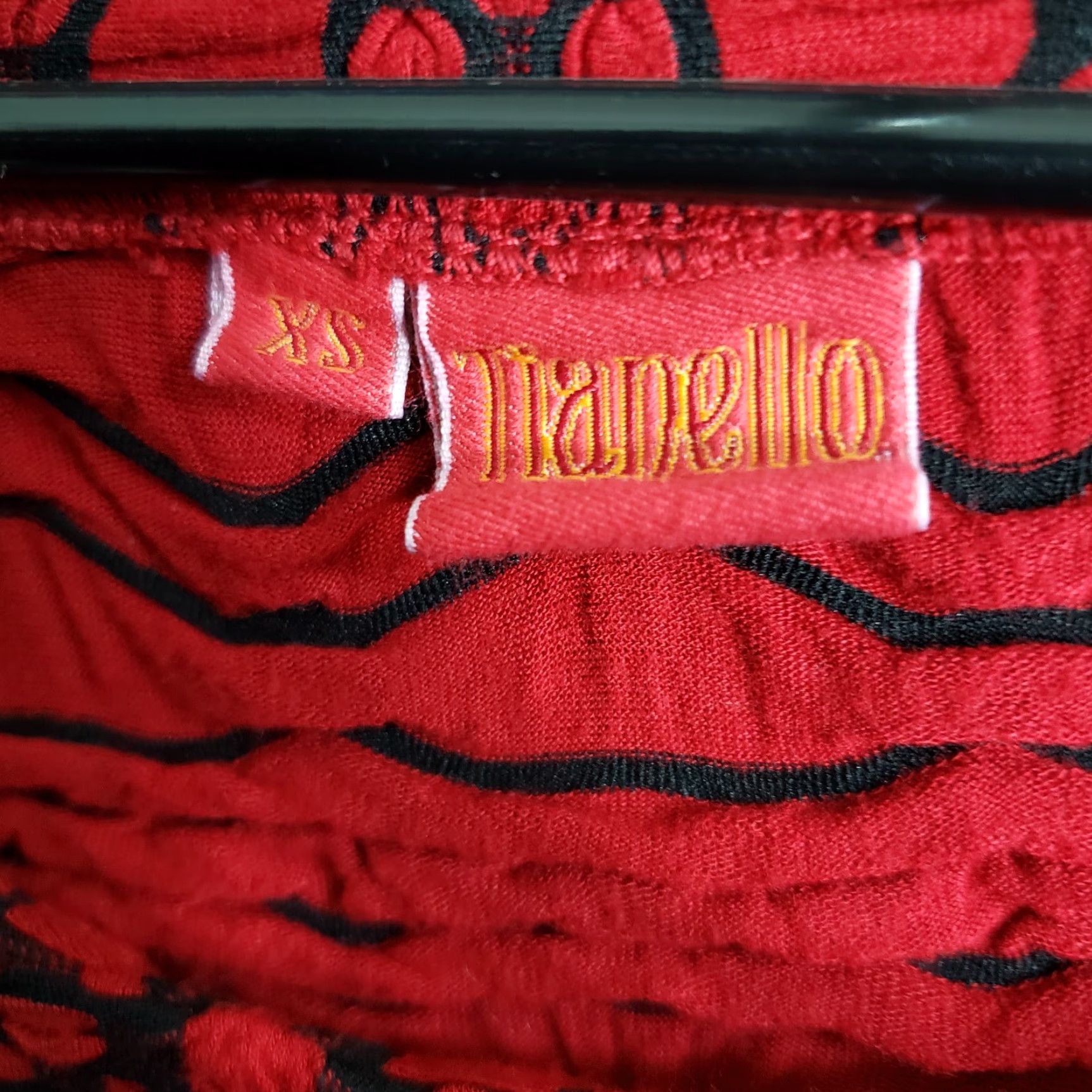 Vintage Tianello Womens Ballet Tee XS Red Long Sleeve Rayon Blend Blouse Shirt Size XS / US 0-2 / IT 36-38 - 6 Thumbnail