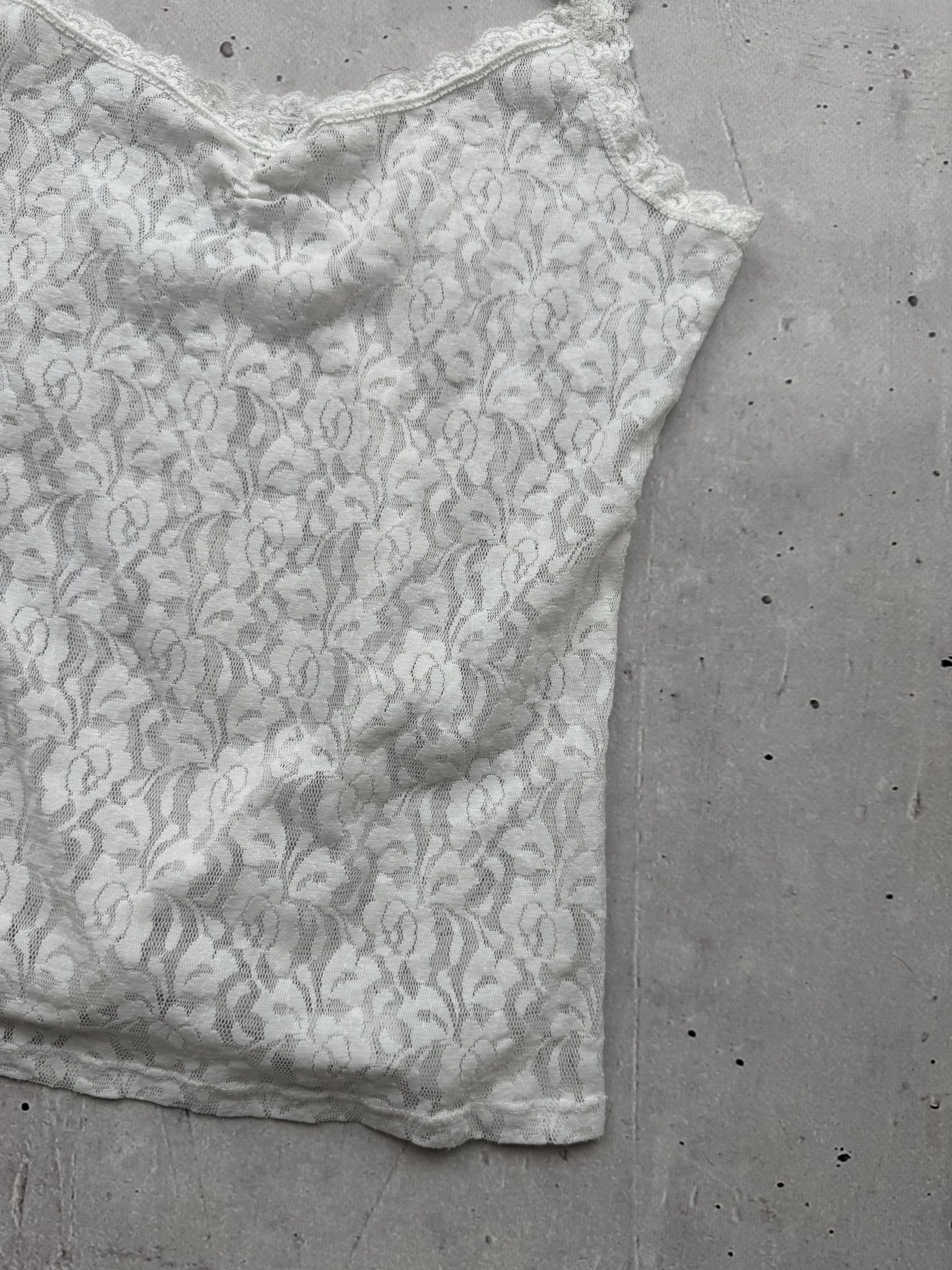 Japanese Brand × Vintage Vintage Lace Mesh Tank Top Size S / US 4 / IT 40 - 3 Thumbnail
