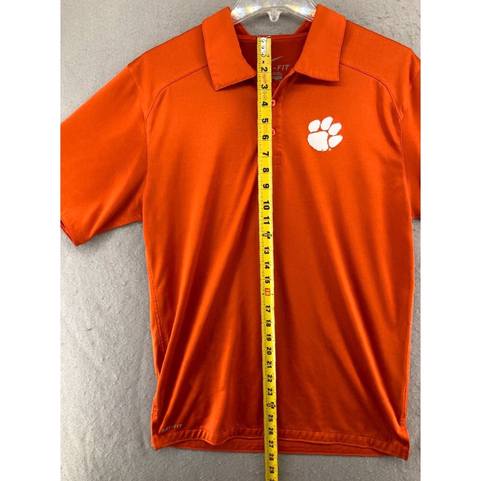 Nike Nike Dri-Fit Polo Shirt Mens S Orange Clemson Athletic Shirt Size US S / EU 44-46 / 1 - 3 Thumbnail