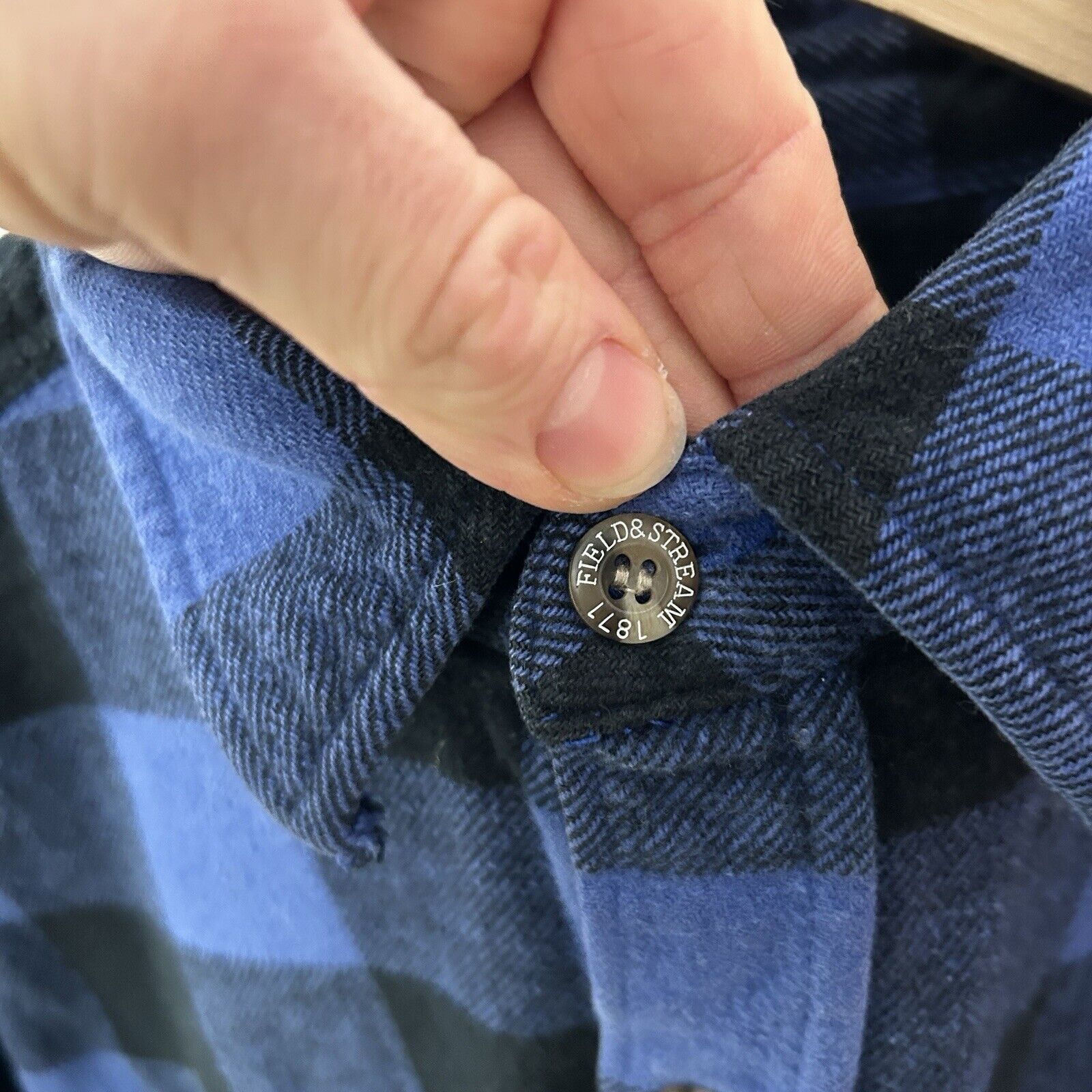 Field & Stream Field & Stream Blue Black Buffalo Check Plaid Flannel Size US XL / EU 56 / 4 - 4 Thumbnail