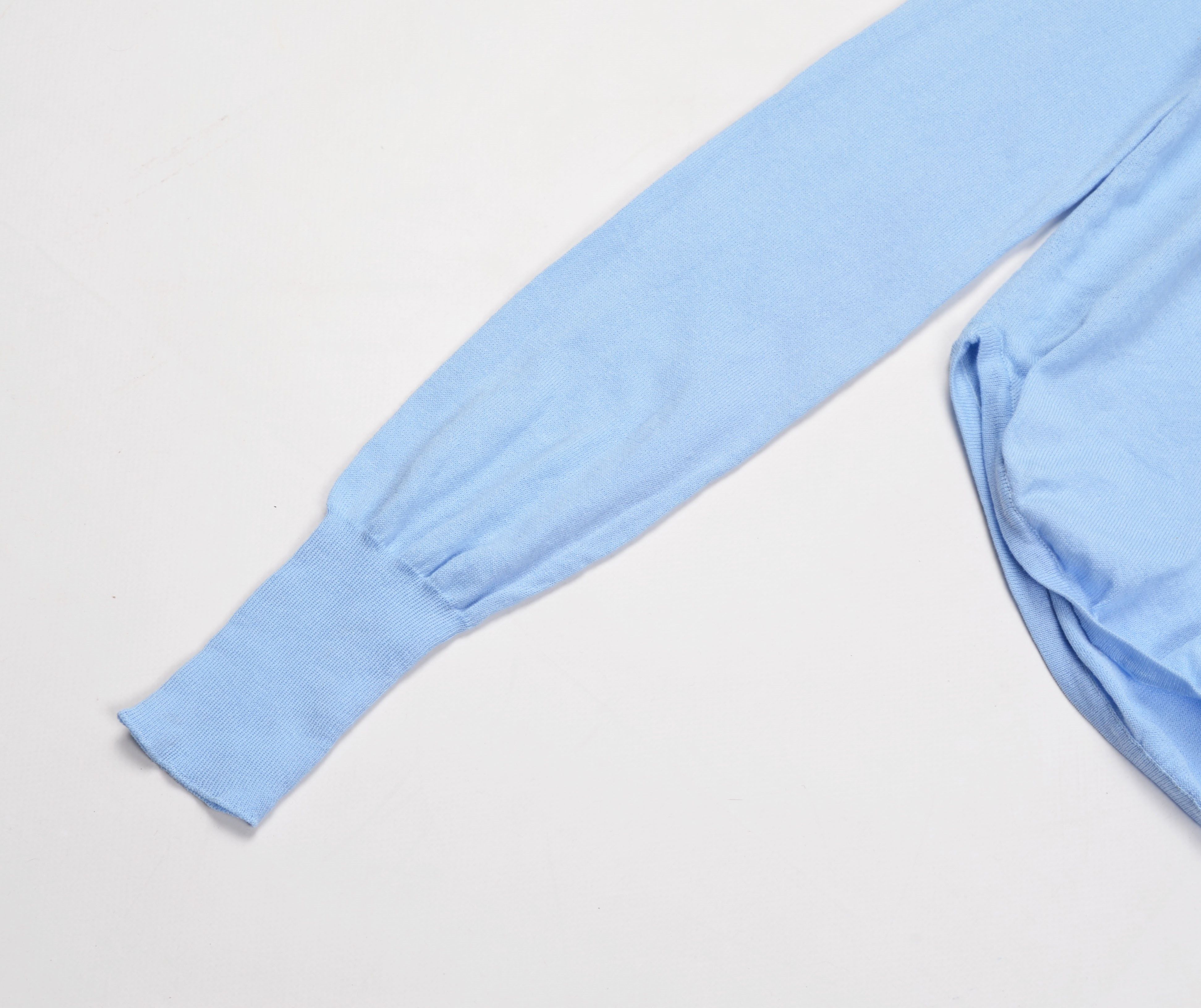 Vintage Vintage Inside Baby Blue Cropped Long Sleeve Y2K Top Size S / US 4 / IT 40 - 7 Thumbnail