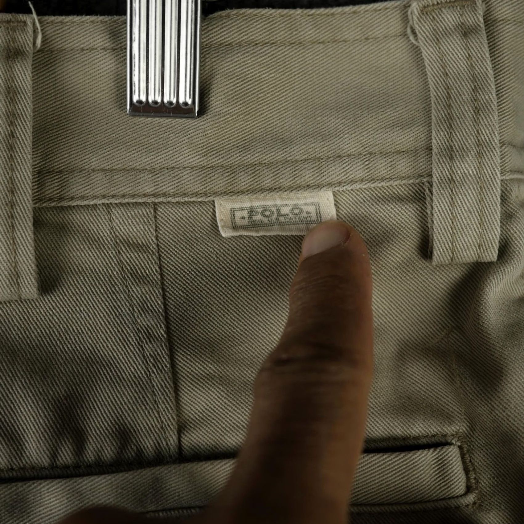 Polo Ralph Lauren VINTAGE Polo Ralph Lauren Pants Mens 34x31 Beige Cargo Canvas Utility Workwear Loose Size US 34 / EU 50 - 7 Thumbnail