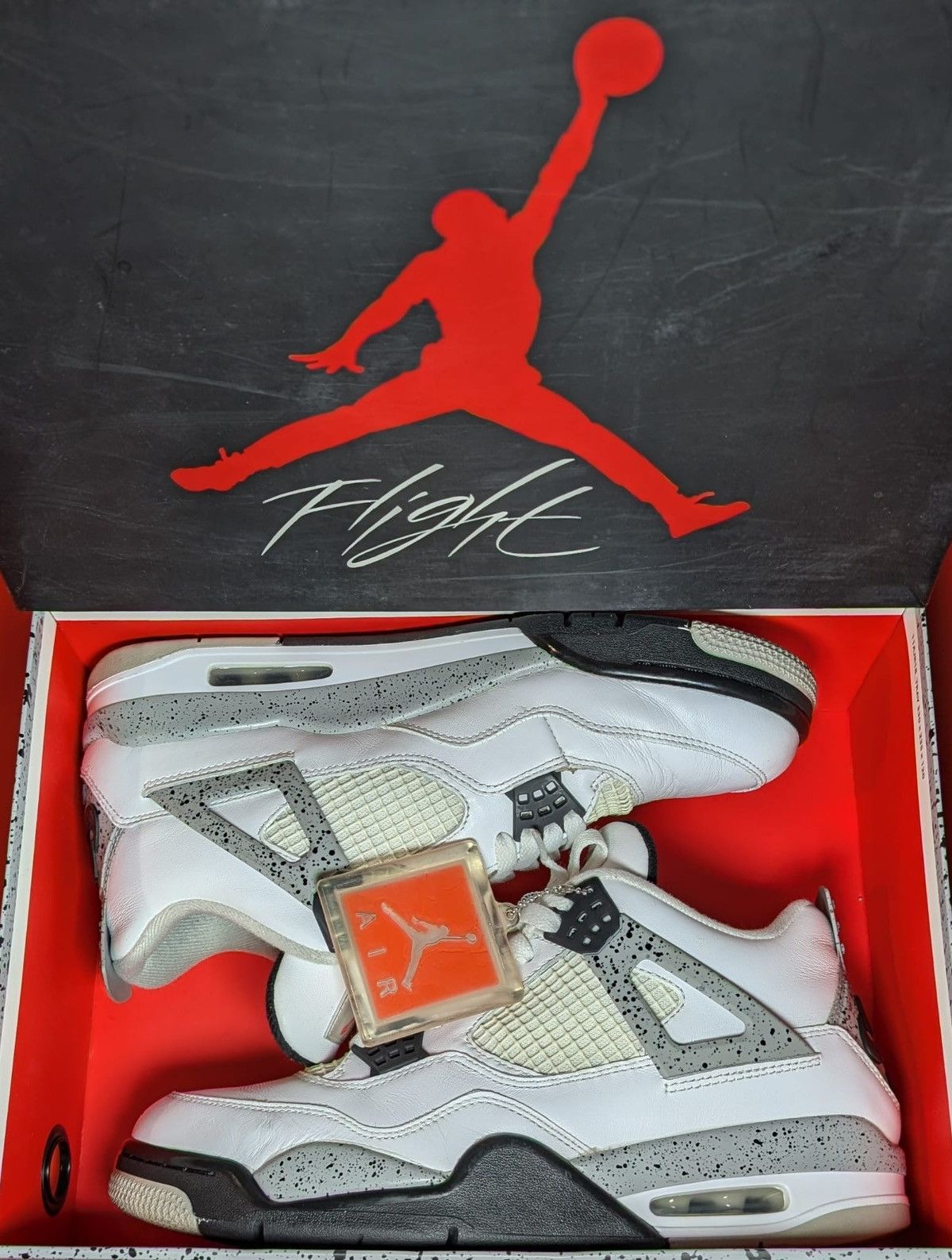 Jordan Brand Size 10 - Jordan 4 Retro OG White Cement Size US 10 / EU 43 - 9 Thumbnail