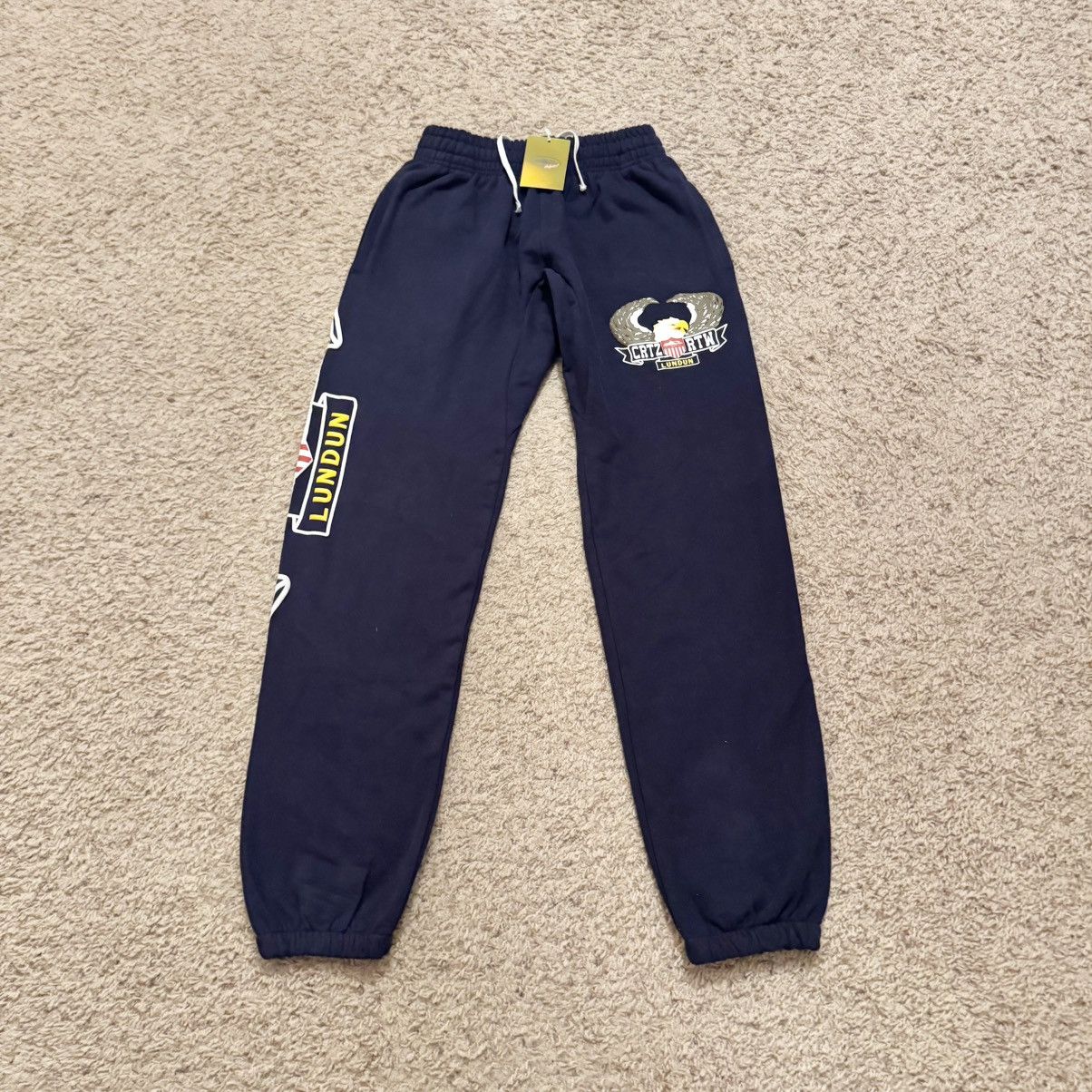 Corteiz NWT Corteiz Dead Stock Navy Sweatpants Small Size US 32 / EU 48 - 5 Thumbnail