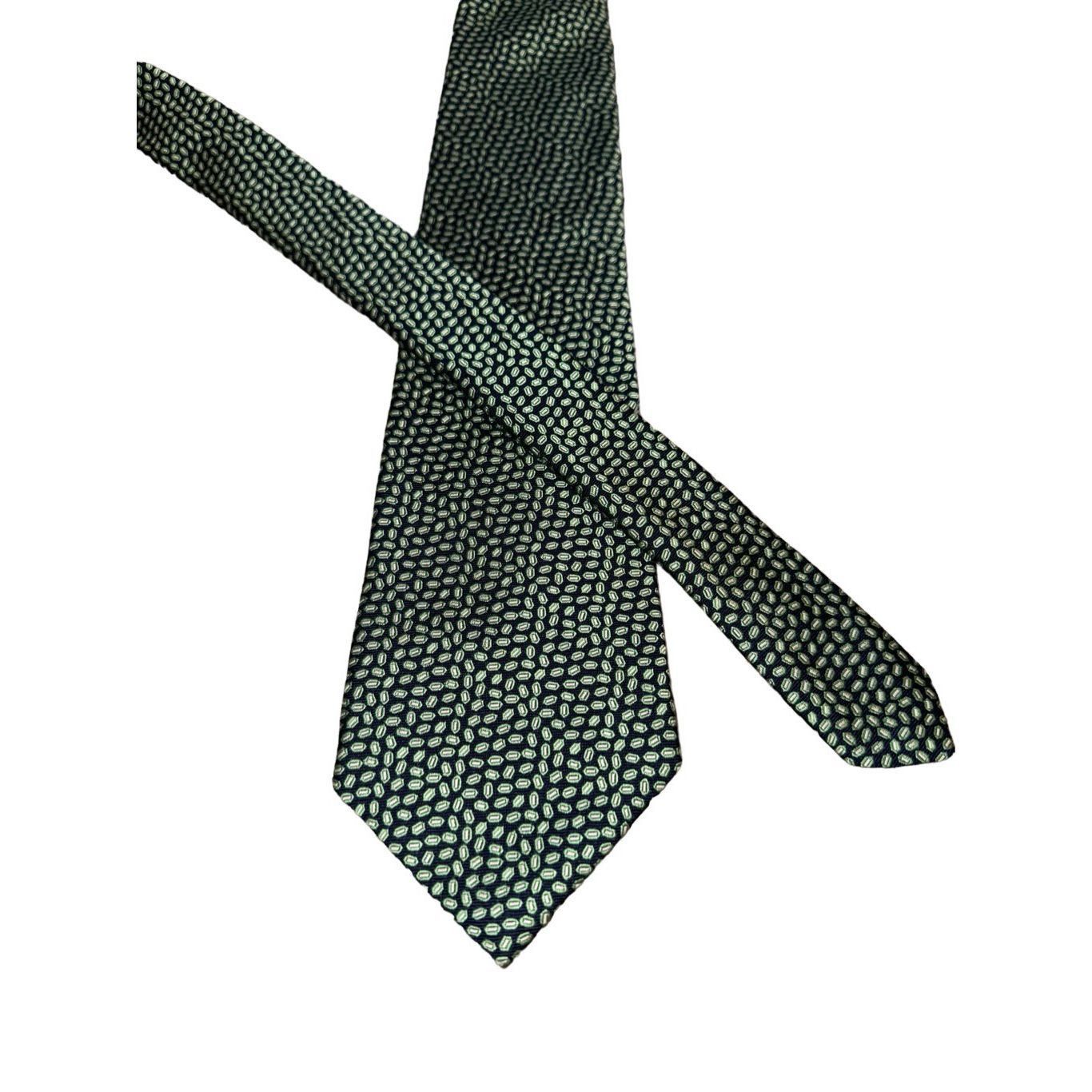 Brooks Brothers Brooks Brothers Green Rice Pattern Handmade in USA 100% Silk Size ONE SIZE - 1 Thumbnail