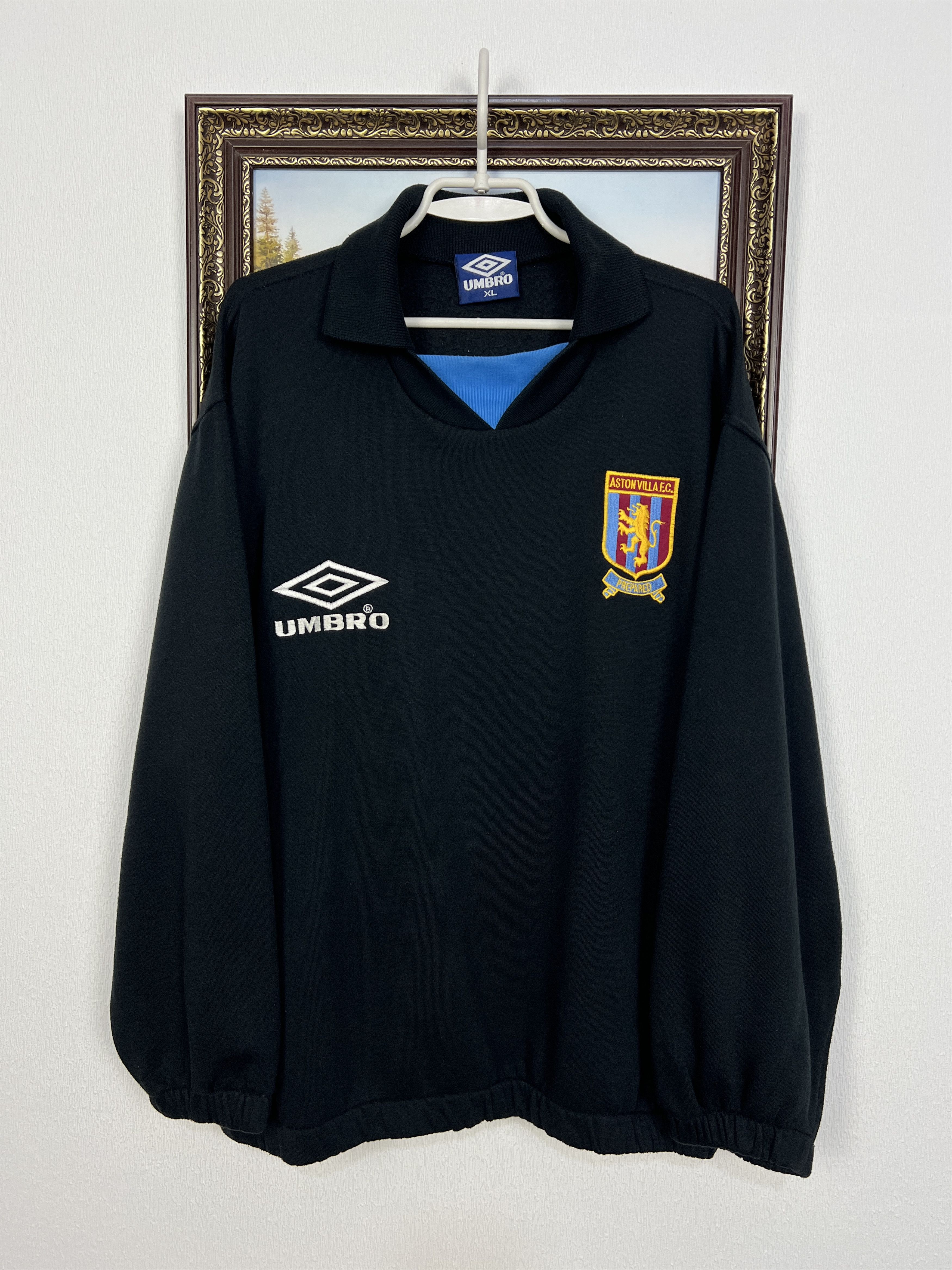 Umbro Vintage Aston Villa Football Jacket Soccer Track Top Rare Size US XL / EU 56 / 4 - 1 Thumbnail