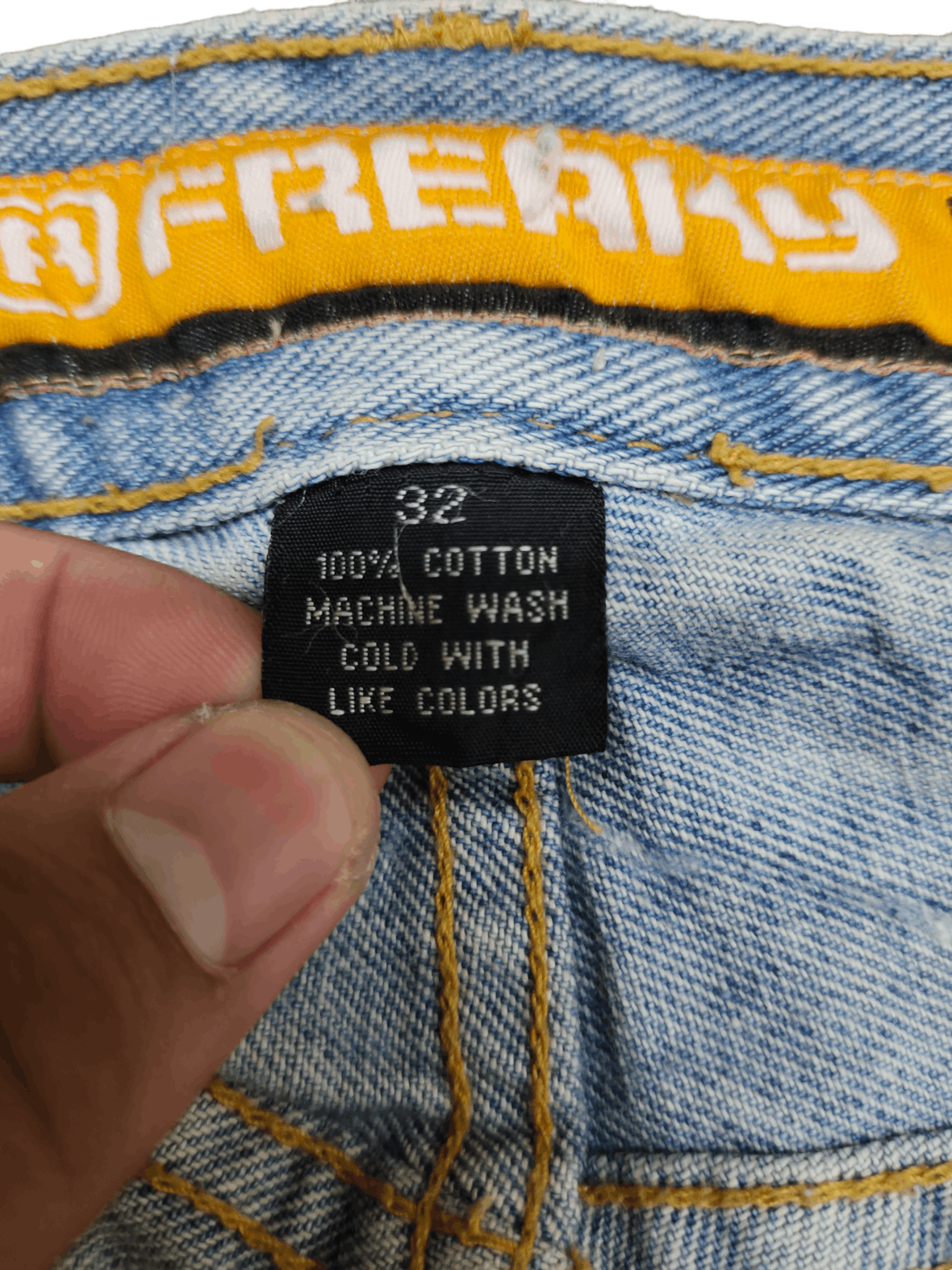 Vintage Baggy Jeans Freaky Massive 808 Distressed Denim Y2k Size US 32 / EU 48 - 11 Thumbnail