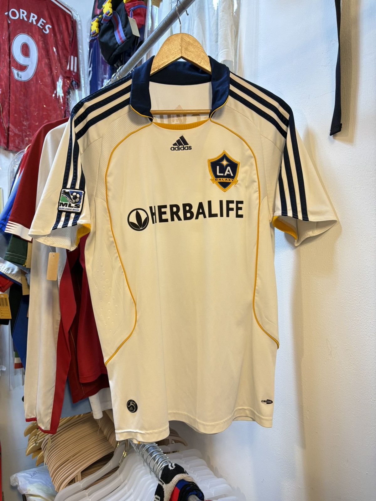 Adidas Vintage 2003-2004 LA Galaxy BECKHAM 23 Size US M / EU 48-50 / 2 - 4 Thumbnail