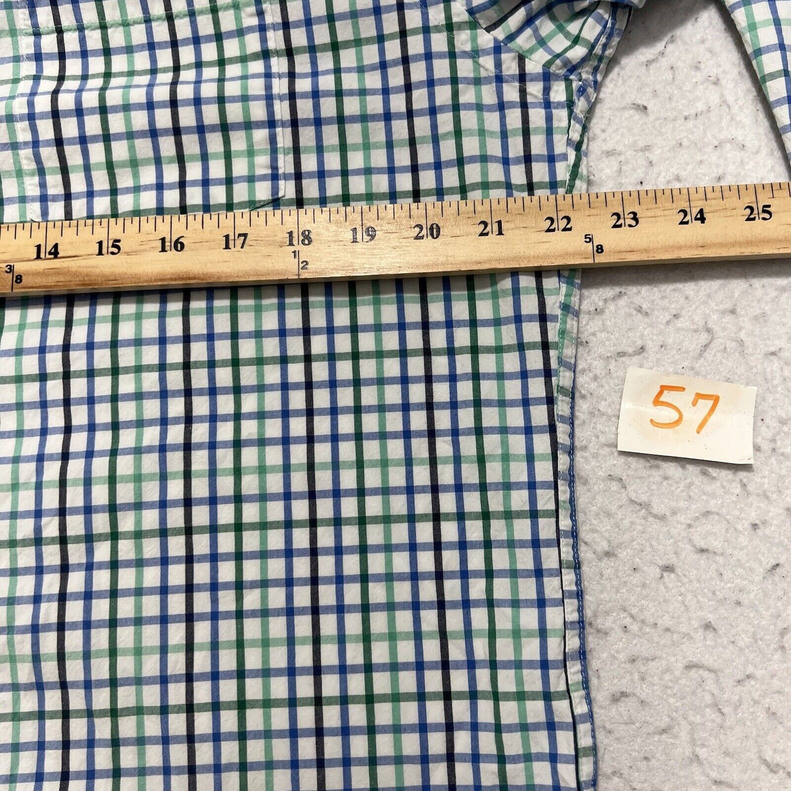 J.Crew J. Crew Button Up Blue Green Plaid Striped Dress Shirt Size US L / EU 52-54 / 3 - 7 Thumbnail