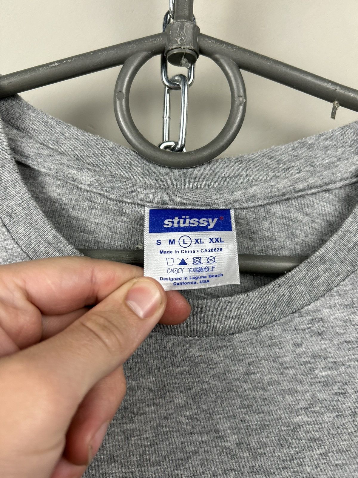 Stussy Vintage Stussy Center Logo T shirt Size US L / EU 52-54 / 3 - 3 Thumbnail