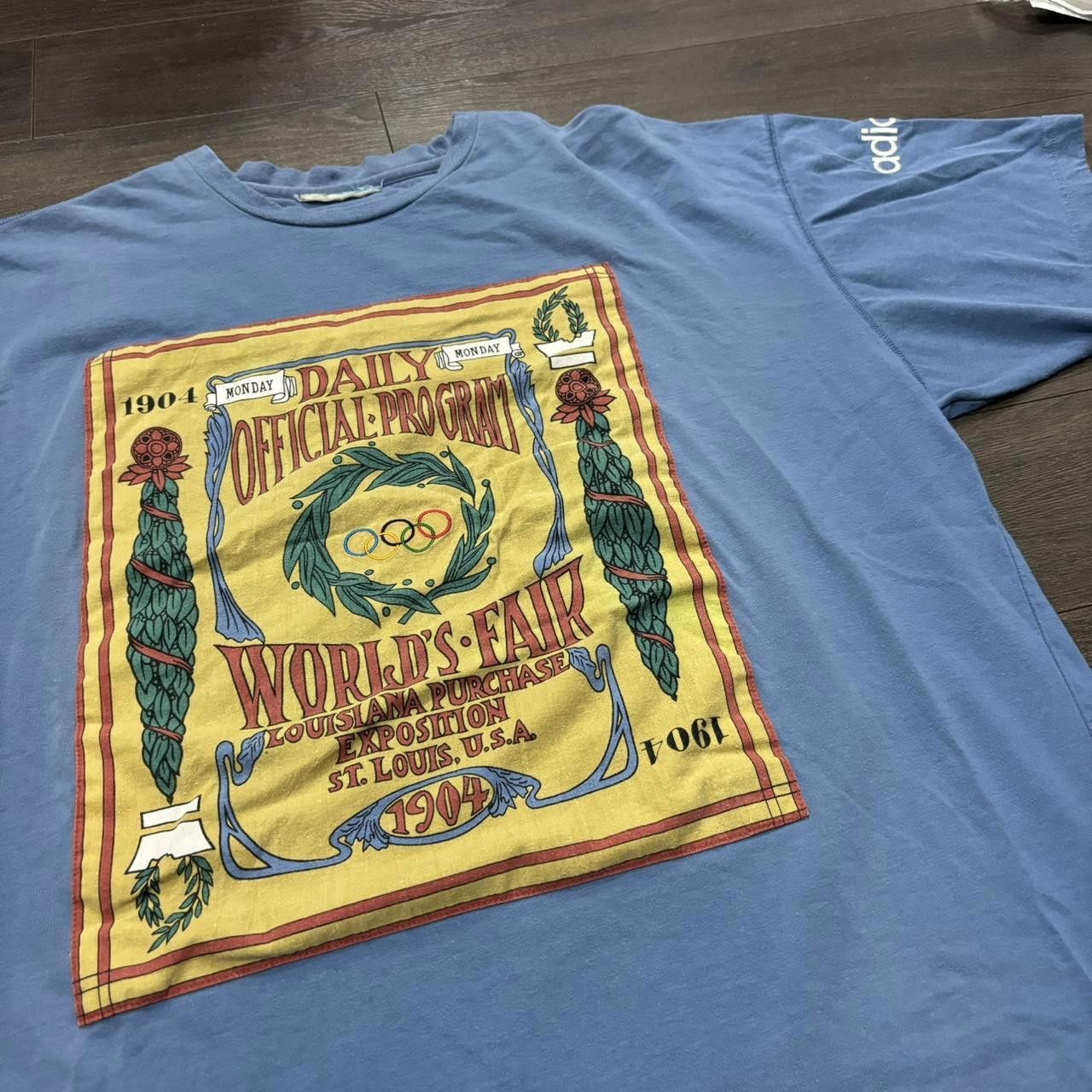 Adidas Vintage Adidas Olympics T Shirt 90s Worlds Fair Size US XL / EU 56 / 4 - 2 Thumbnail