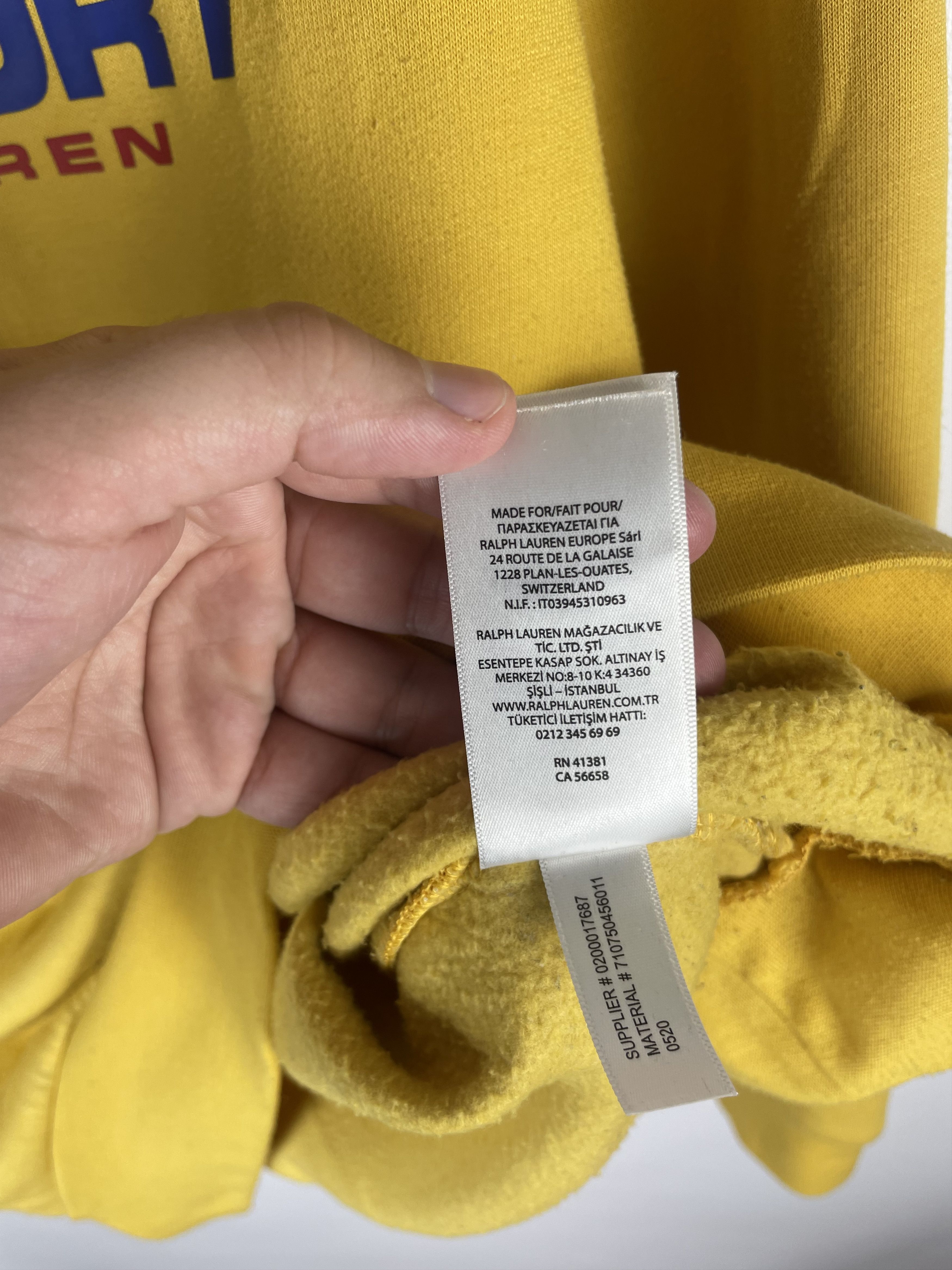 Polo Ralph Lauren Polo Sport Ralph Lauren Yellow 1/4 Zip Sweatshirt Vintage Size US XL / EU 56 / 4 - 8 Thumbnail