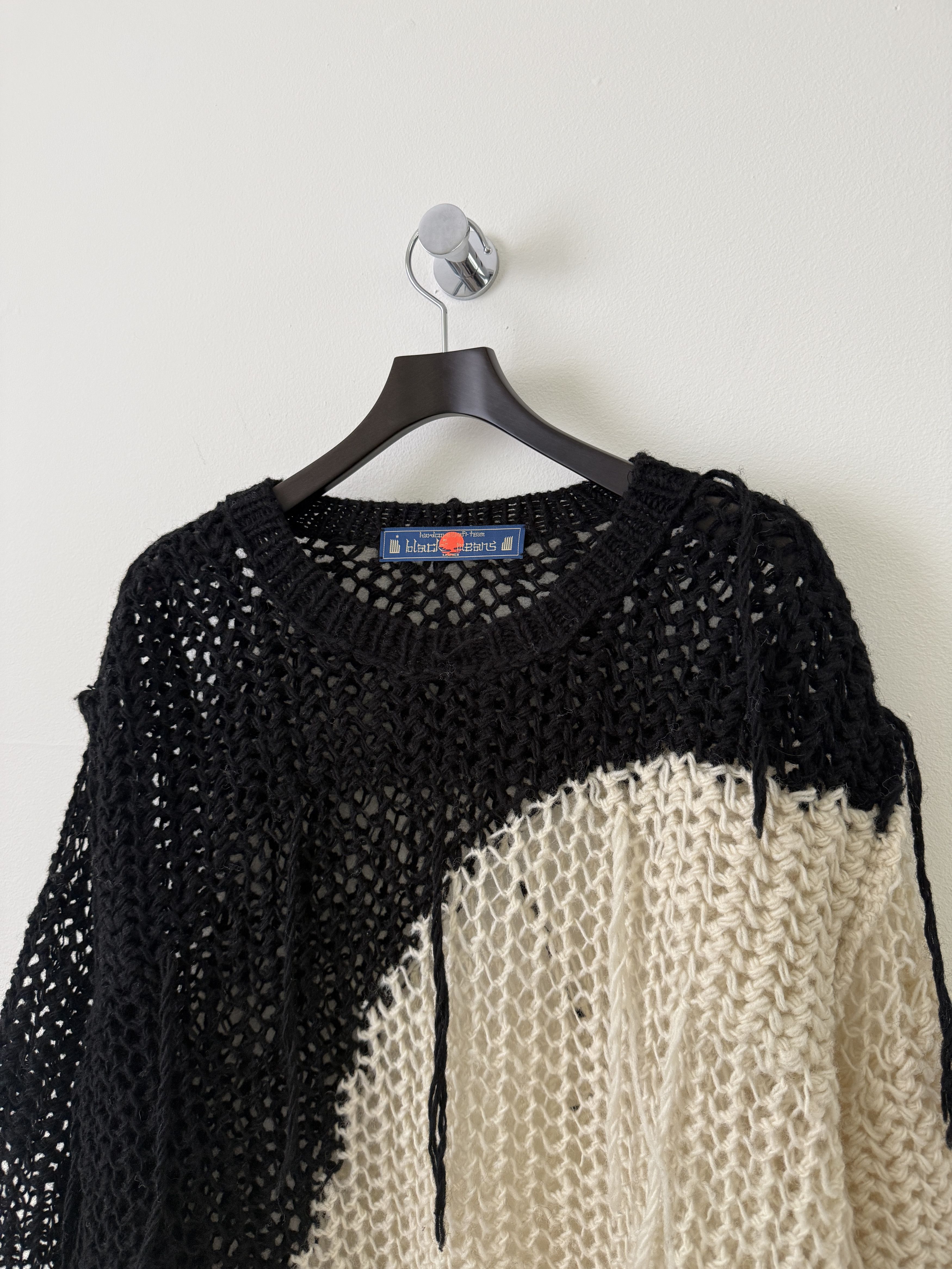 Blackmeans Ono Yukinori Distressed Knitted Sweater Size US M / EU 48-50 / 2 - 9 Thumbnail