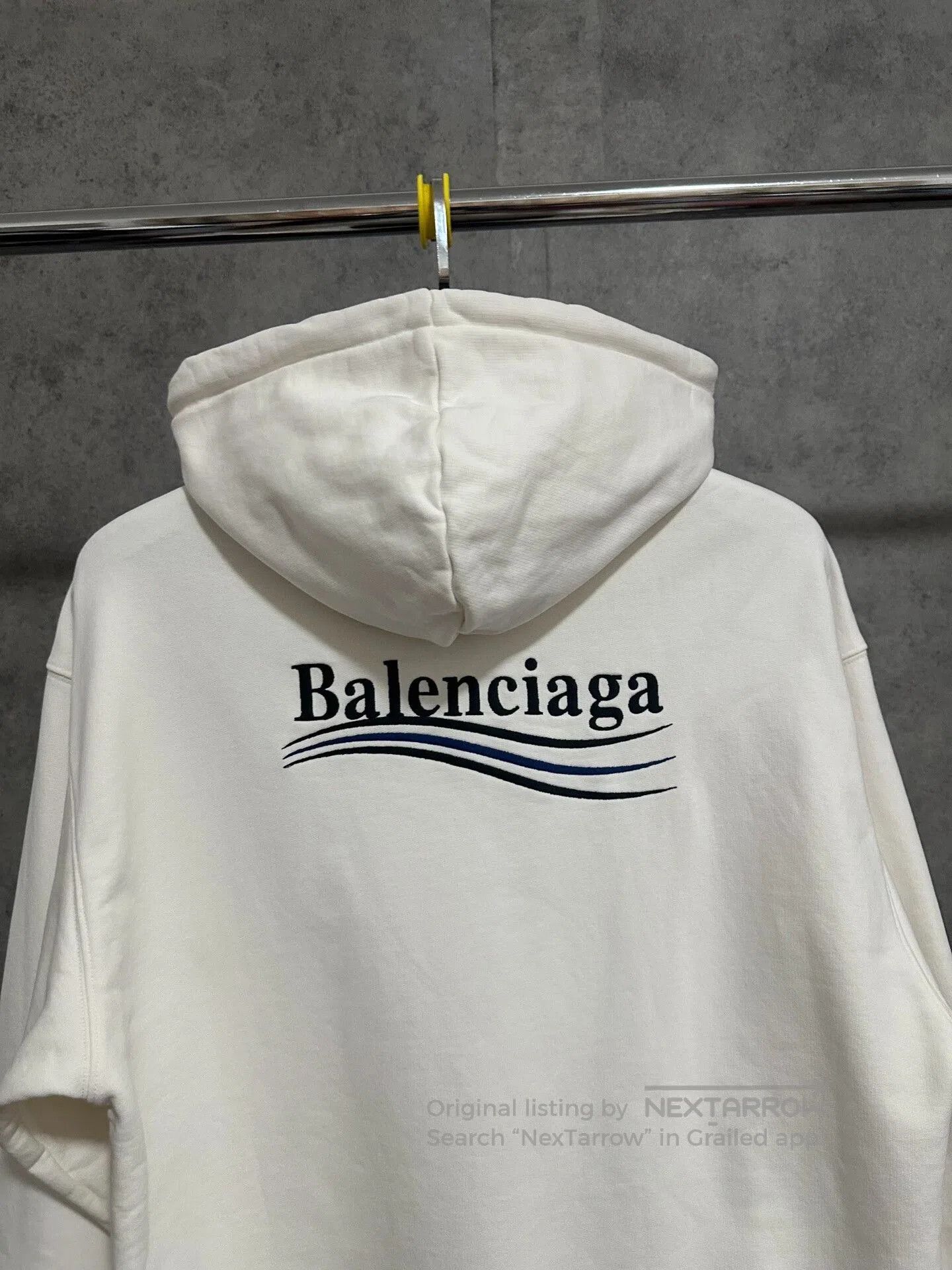 Balenciaga balenciaga white logo hoodie for men. Size US M / EU 48-50 / 2 - 5 Thumbnail
