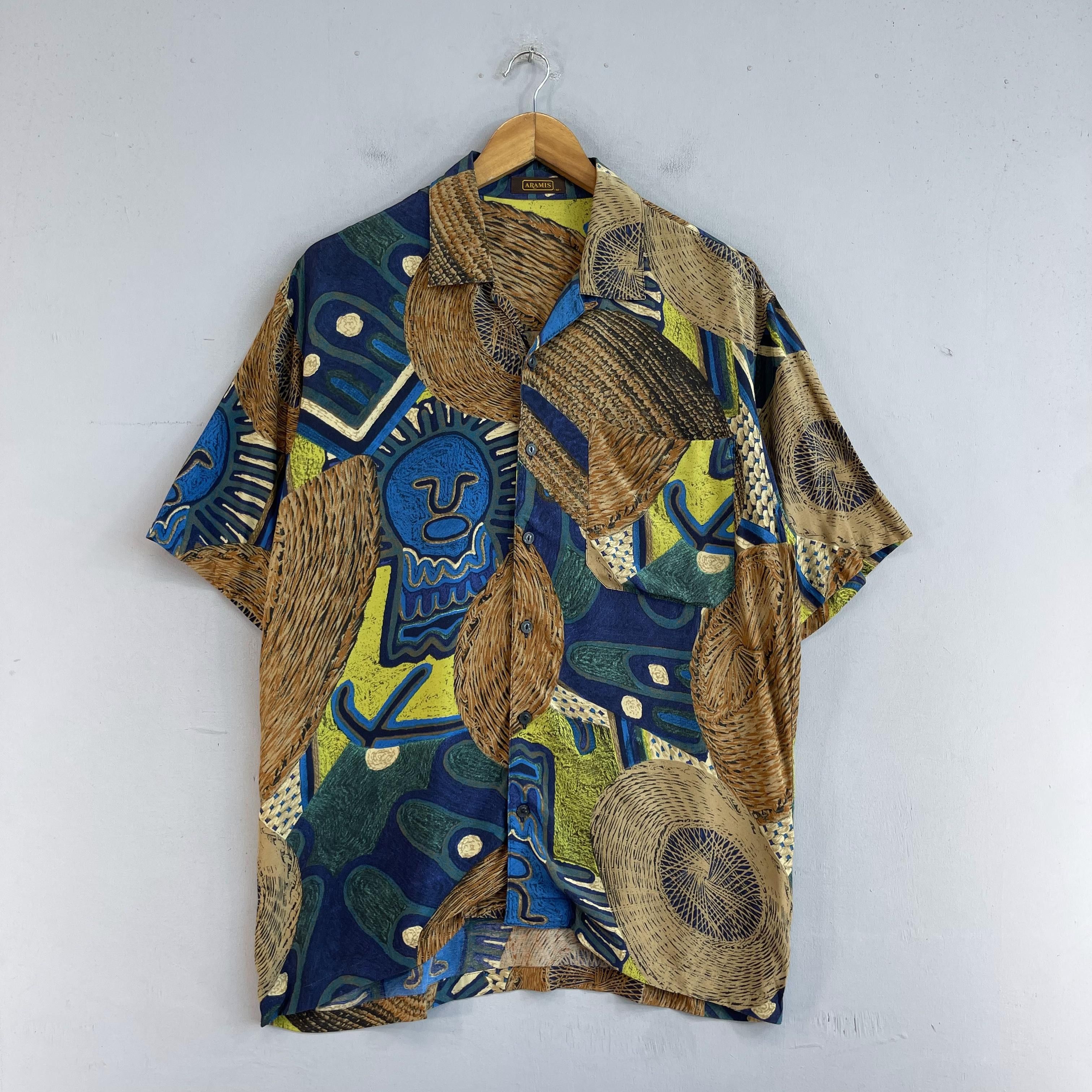 Japanese Brand × Vintage Vintage ARAMIS Pop Art Avant Garde Novelty Baroque Shirt Size US M / EU 48-50 / 2 - 4 Thumbnail