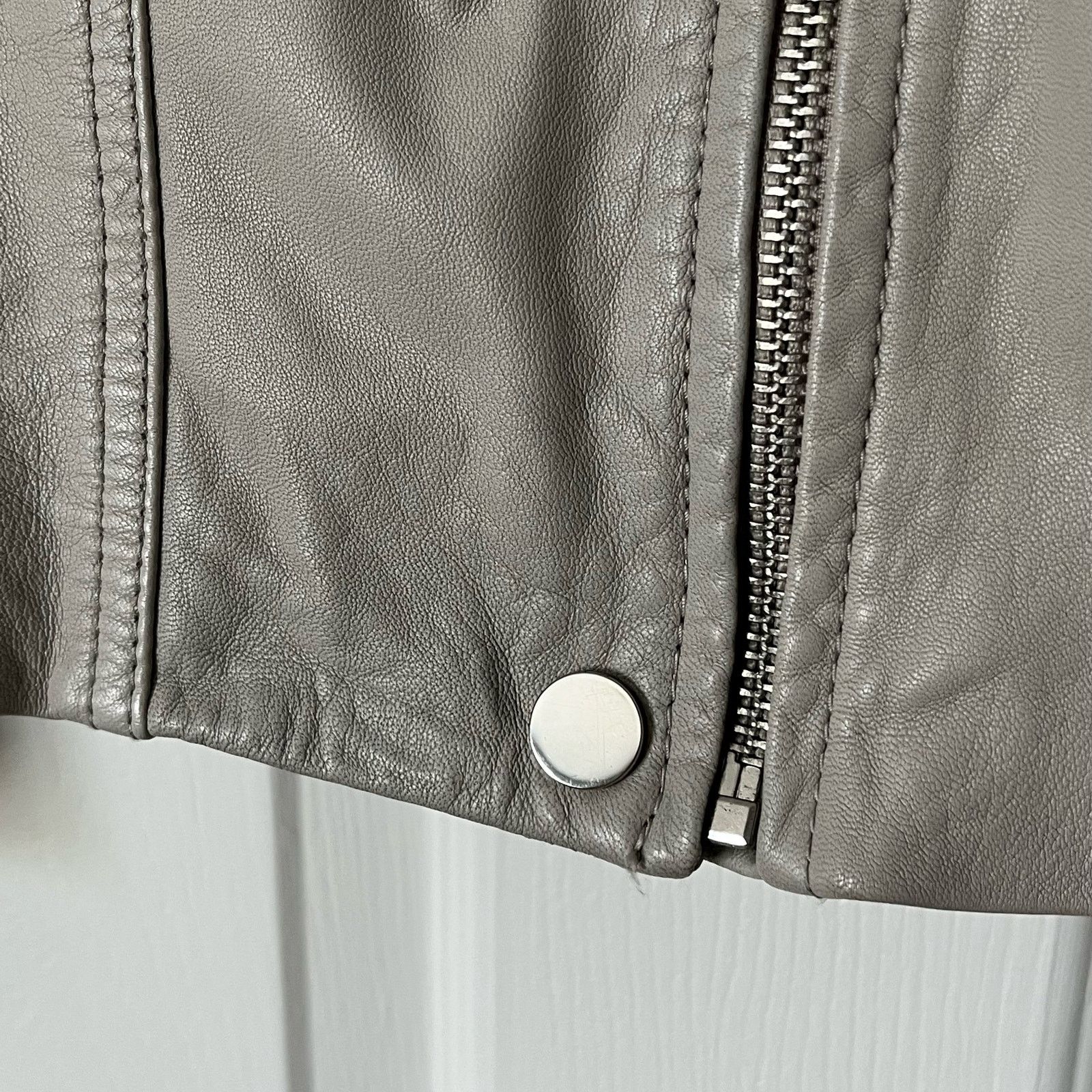 Rebecca Taylor Rebecca Taylor Lamb Leather Biker Jacket - Size 12 Size XL / US 12-14 / IT 48-50 - 8 Thumbnail