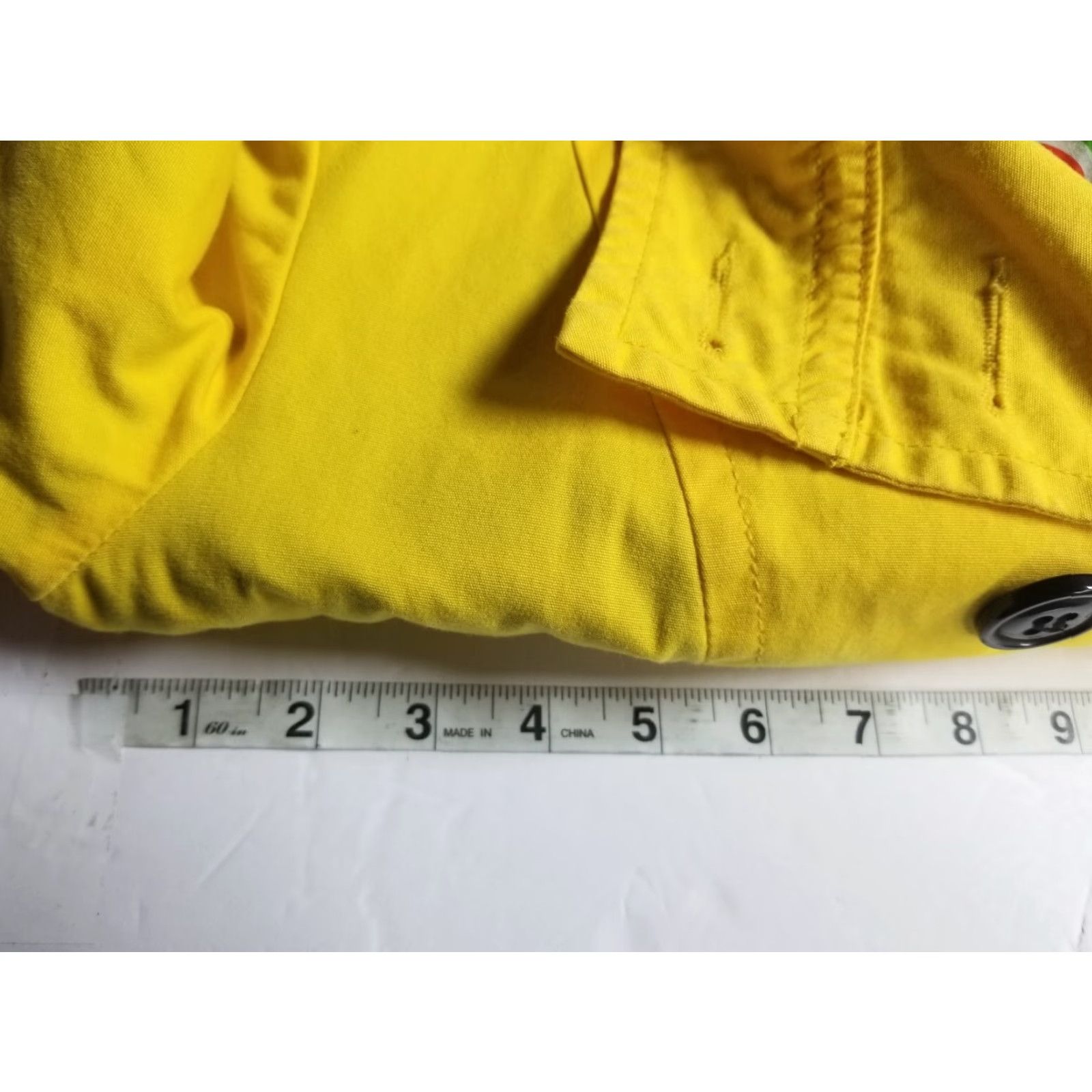 Vintage Anthropologie Tulle Jacket Double Breasted Lined Belted Coat Yellow Medium Pics Size M / US 6-8 / IT 42-44 - 3 Thumbnail