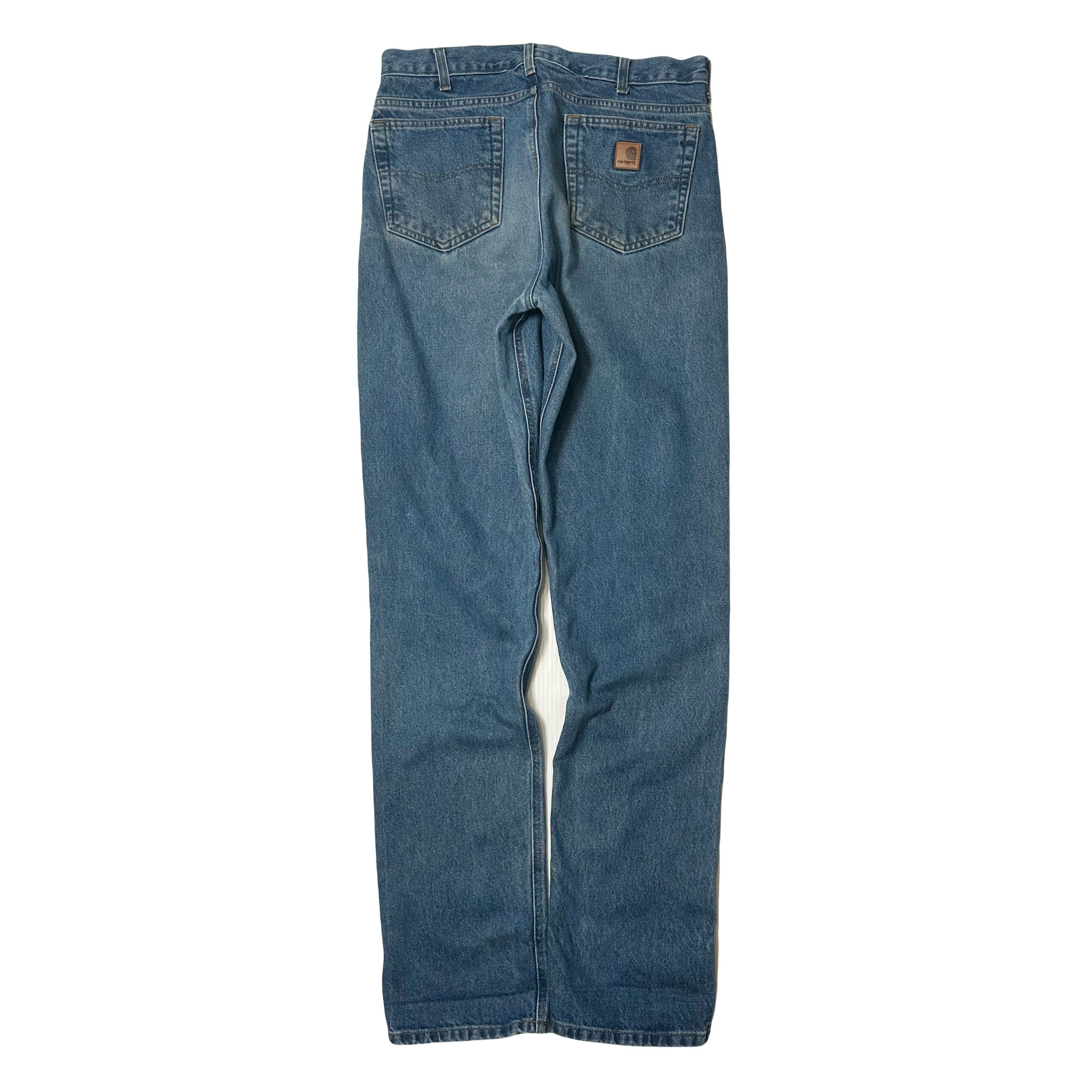 Carhartt Vintage Carhartt Medium Wash Carpenter Denim 33 Size US 33 - 2 Thumbnail