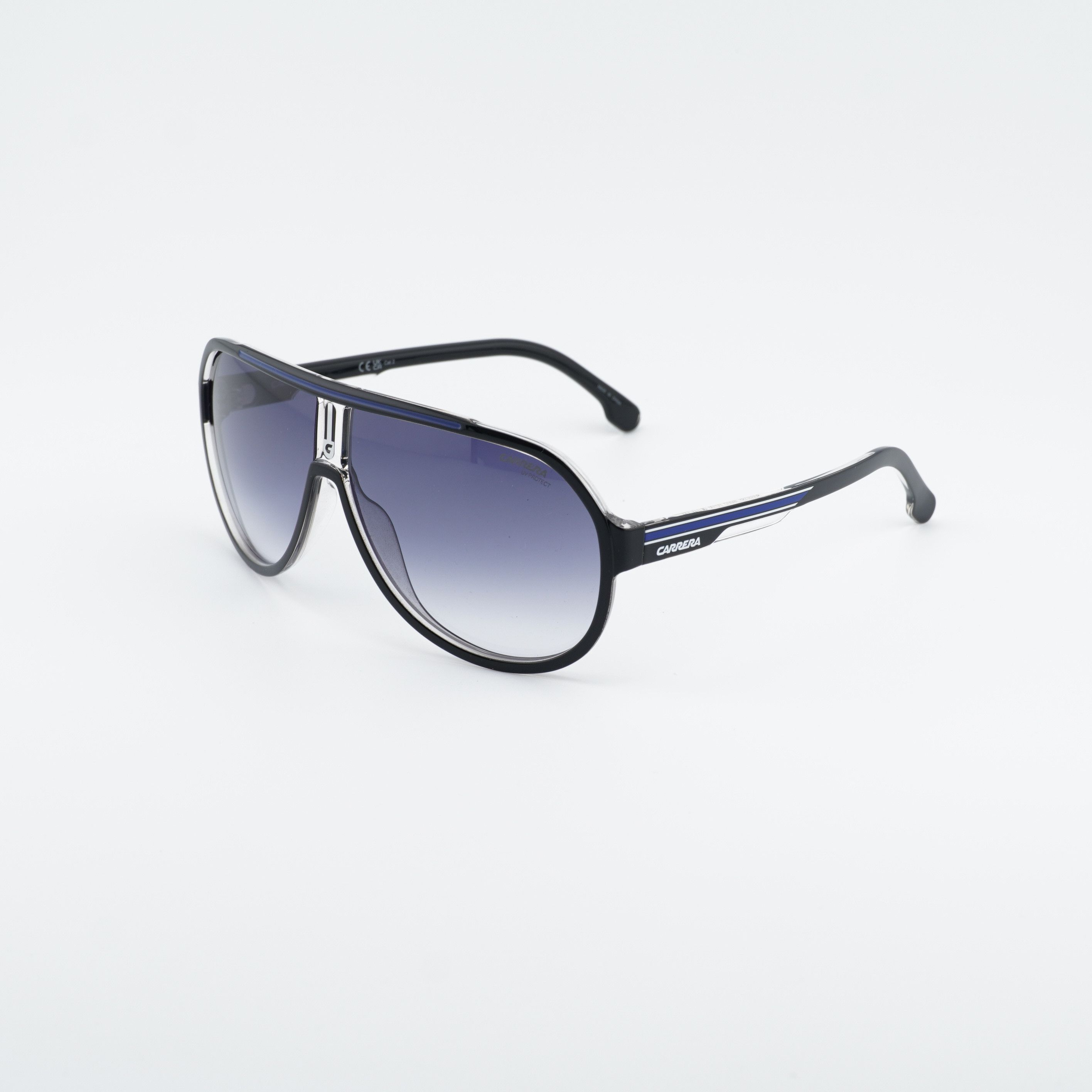 Carrera CARRERA 1057/S 0D5108 Sunglasses Black Aviator Frame Size ONE SIZE - 1 Thumbnail