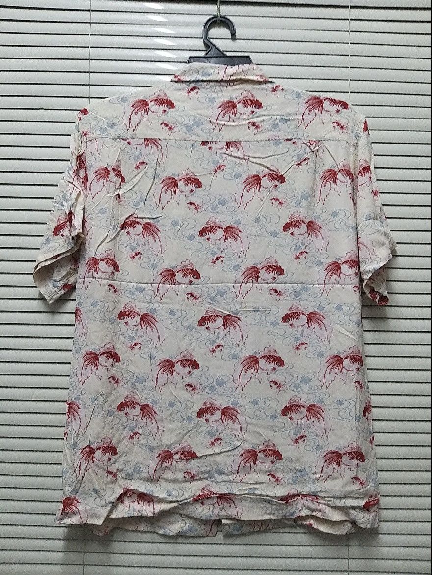 Japanese Brand NICE🔥🔥SUKAJAN ELIMENT GOLD FISH F/P RAYON BUTTON UP SHIRT Size US L / EU 52-54 / 3 - 2 Thumbnail