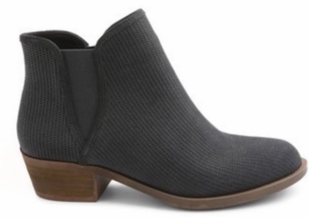 The Unbranded Brand Kensie Gerona Perforated Suede Ankle Bootie Suede Size 8M Size US 8 / IT 38 - 1 Thumbnail
